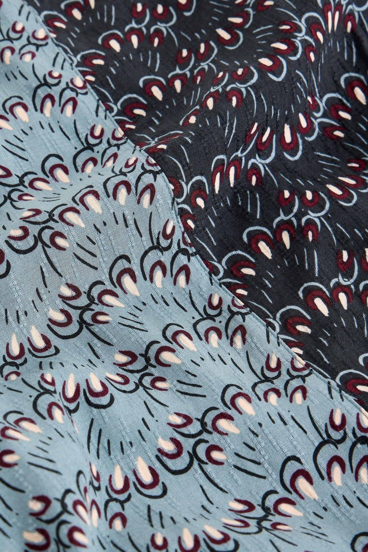 SARA MAXI SKIRT BLUE MULTI 4