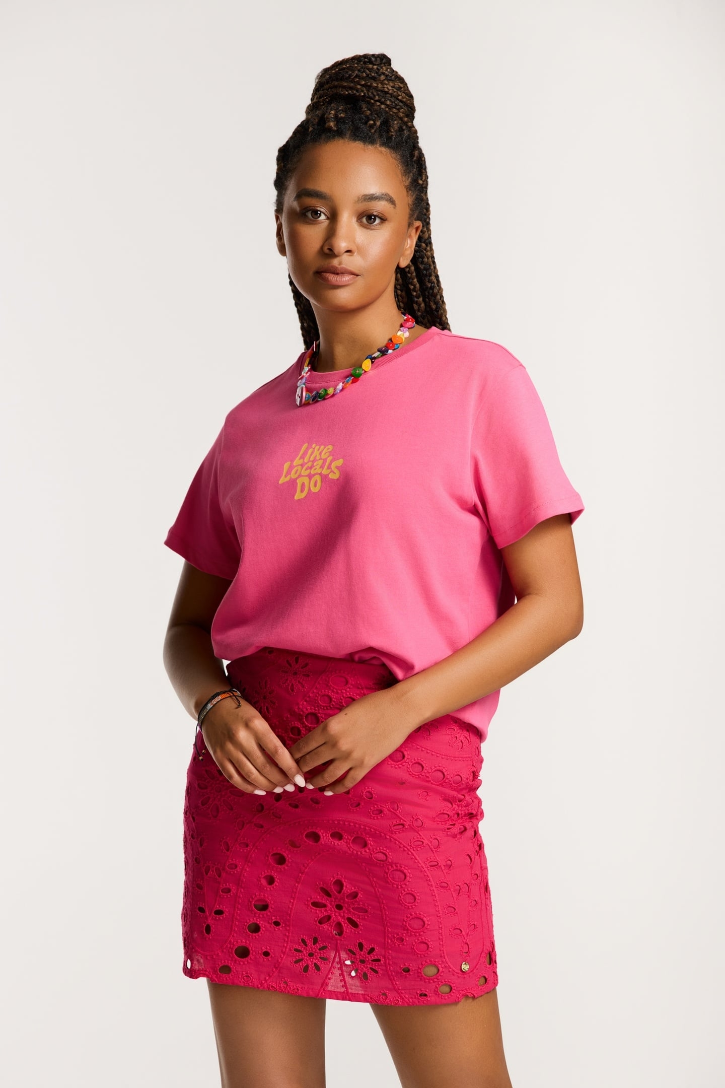 NOA LIKE LOCALS DO T-SHIRT PINK MAGENTA 4