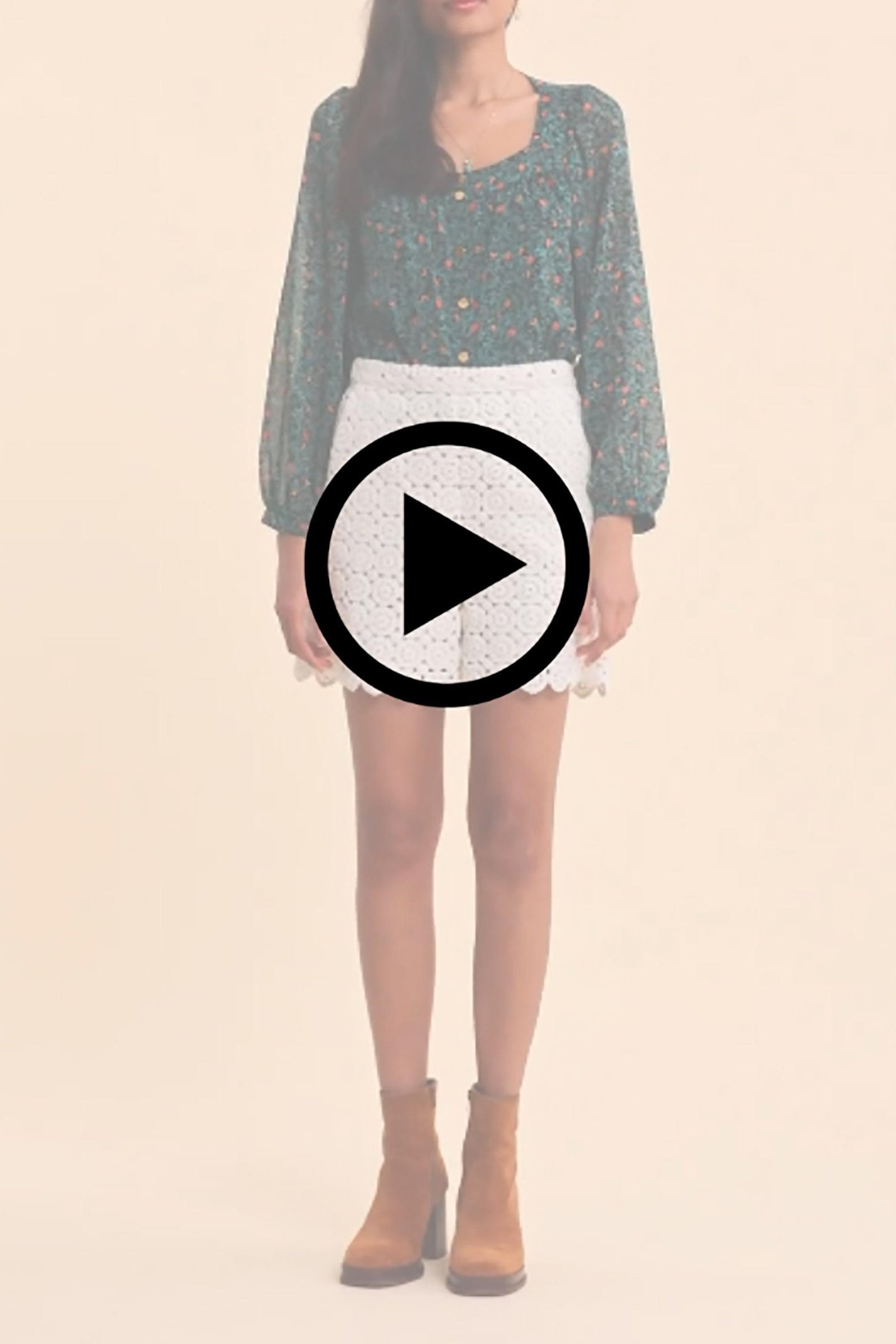 GREEN BLOUSE WITH SUMMER FRUIT PRINT GREEN 3