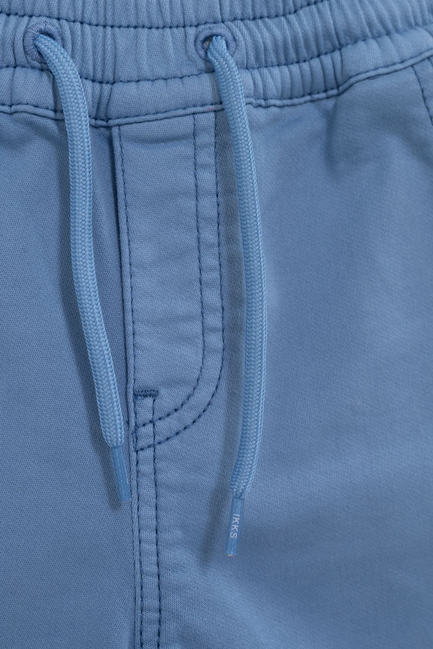 LOOSE BLUE KNITTED BERMUDA SHORTS 5