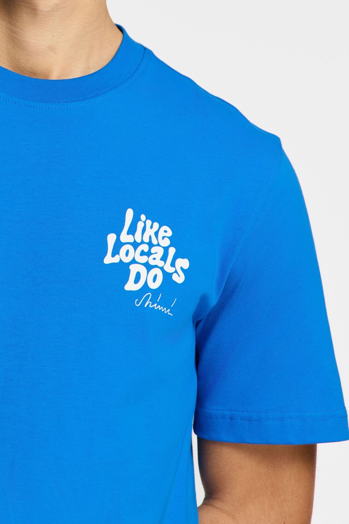 LIAM REGULAR T-SHIRT LIKE LOCALS DO BLUE KOBALT 7