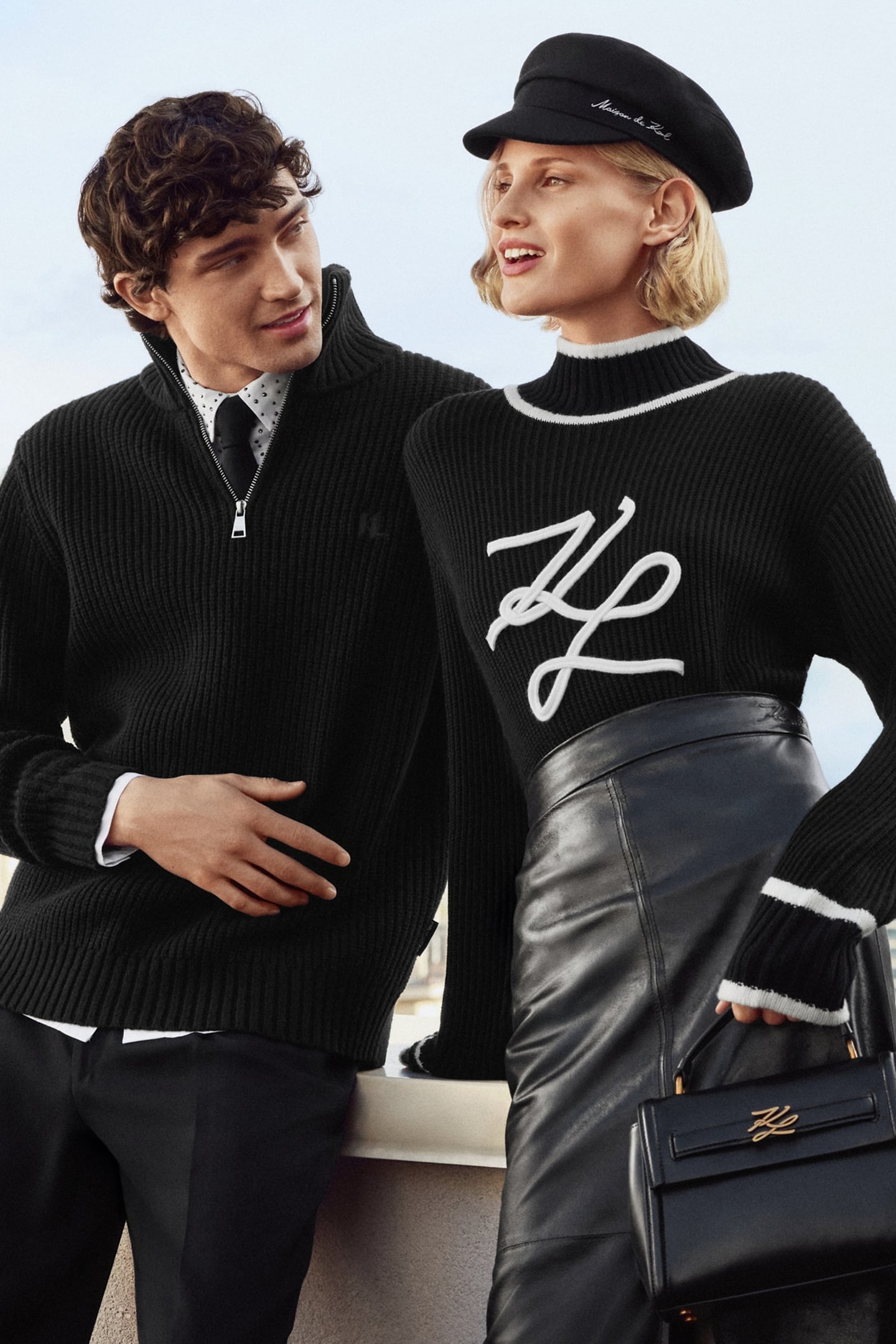 BLACK SOUTACHE AUTOGRAPH KNIT 8