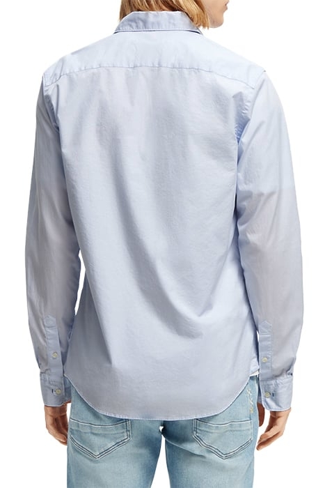 ESSENTIAL - SOLID ORGANIC CO/EA SLIM FIT SHIRT BLUE 2