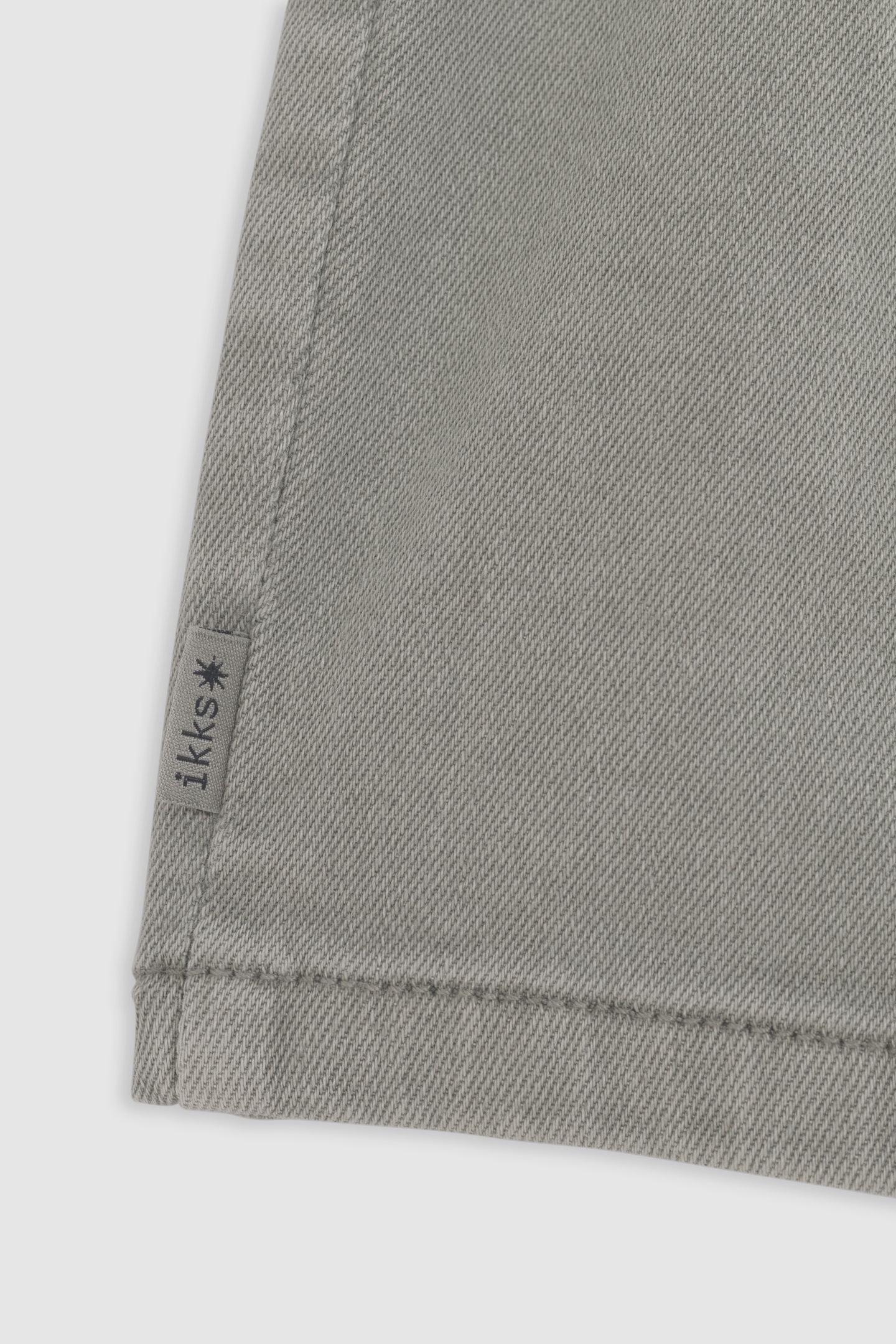 KHAKI DENIM SHORTS WITH STUDDED BELT AND EYELETS 4