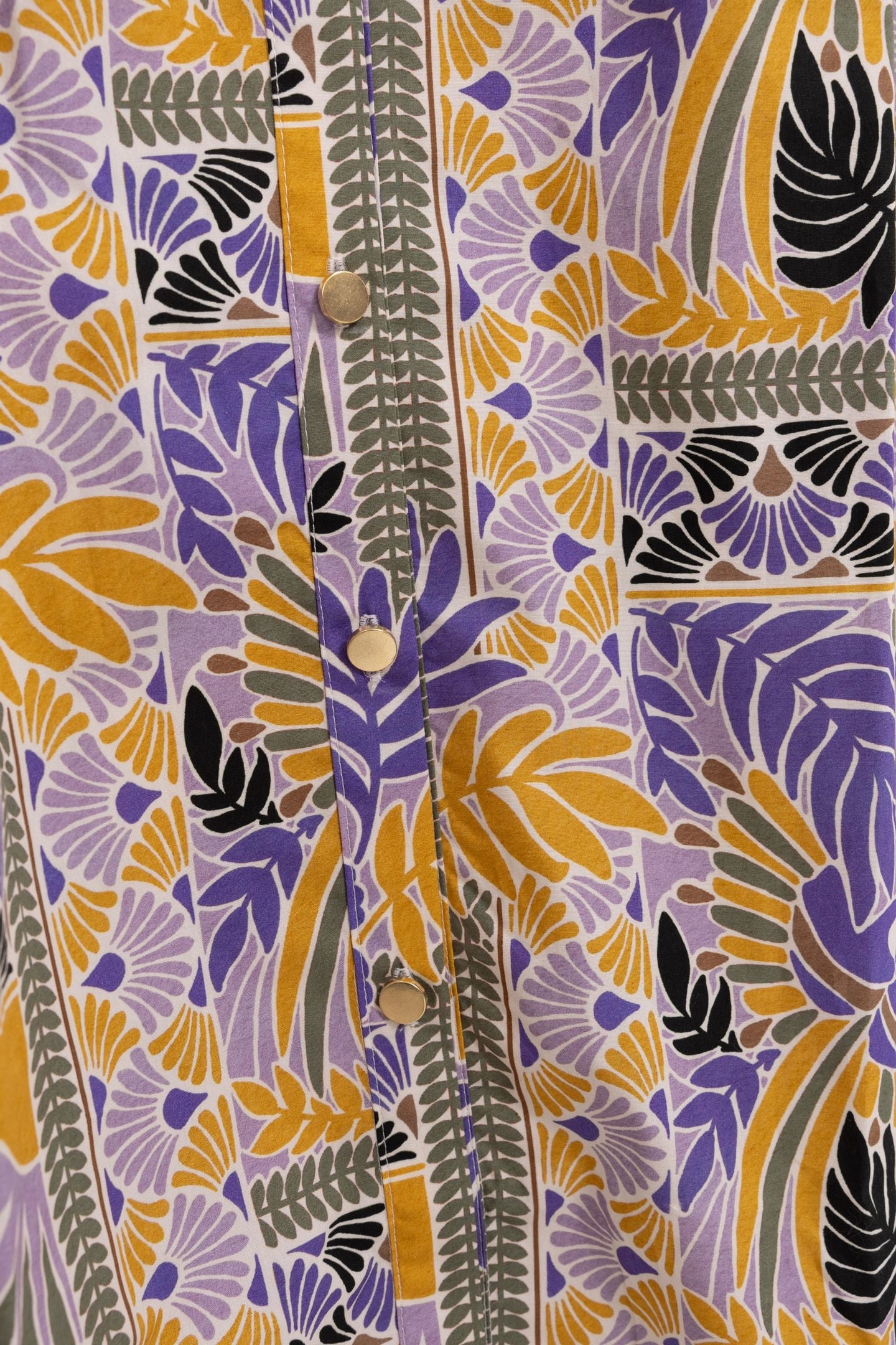 MAUVE LONG SHIRT-DRESS WITH PARROT PRINT PARMA 8