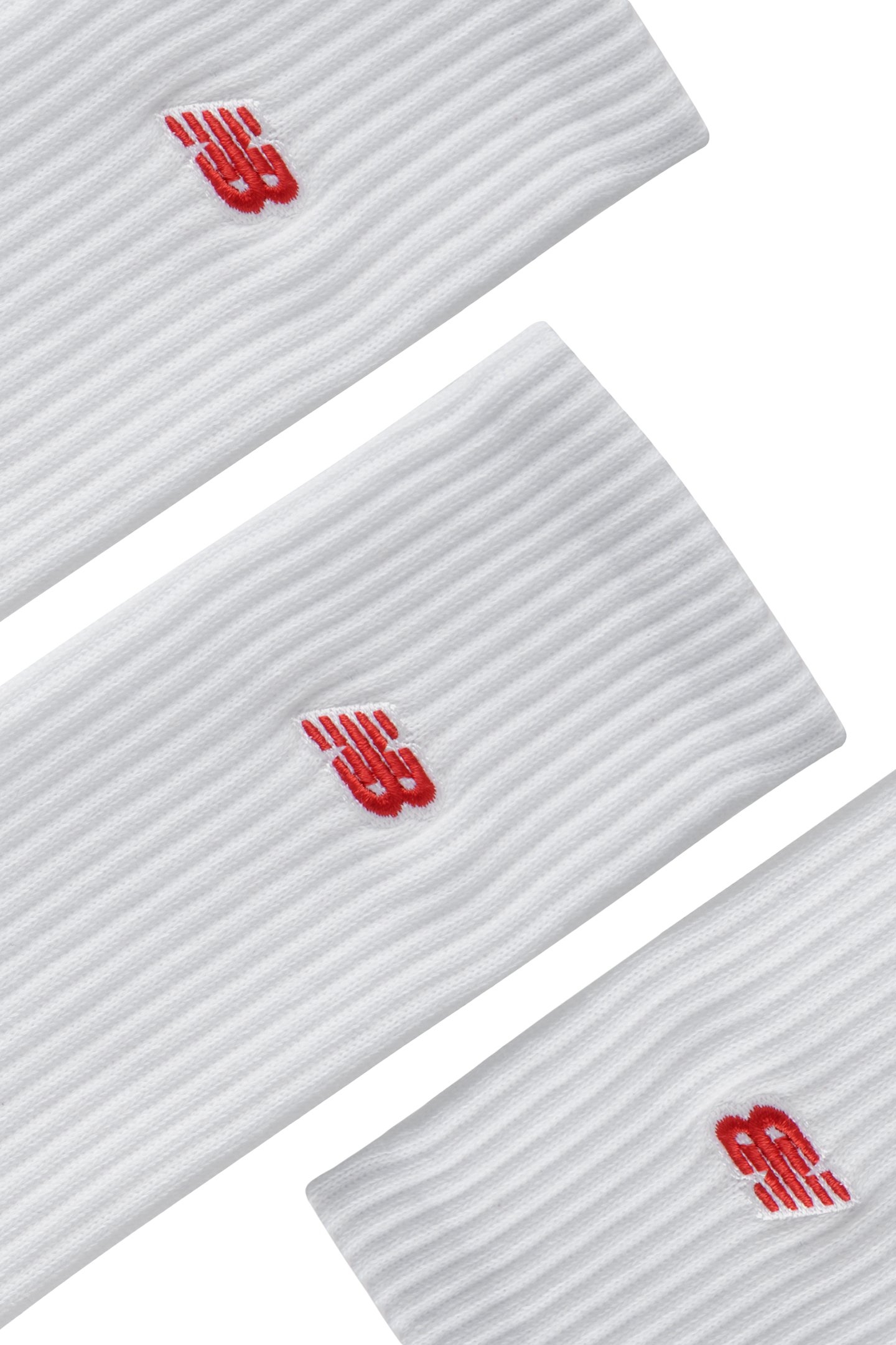 UNISEX NB PATCH LOGO CREW 3 PAIRS WHITE 2