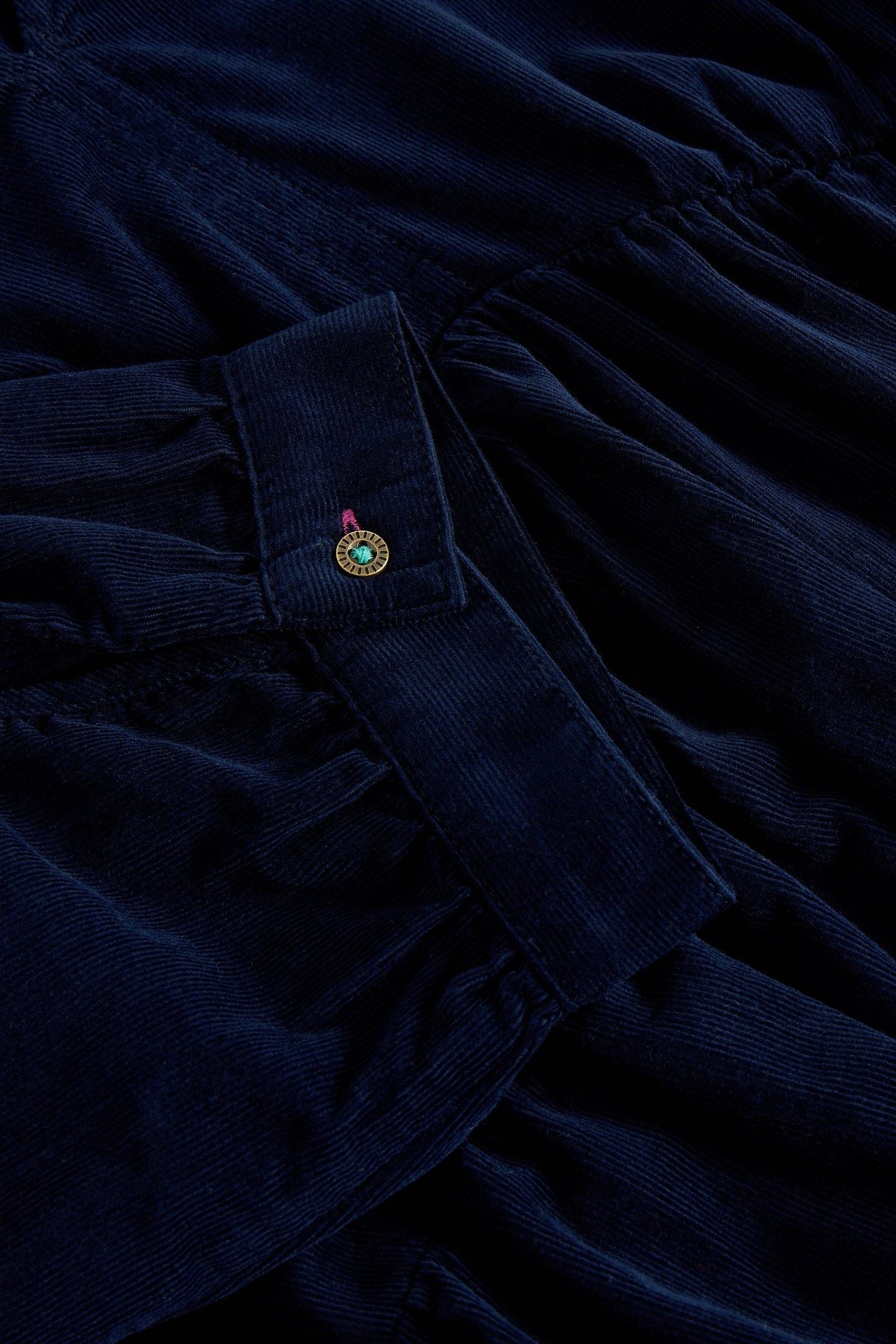 LUCY CORD DRESS DARK NAVY 4