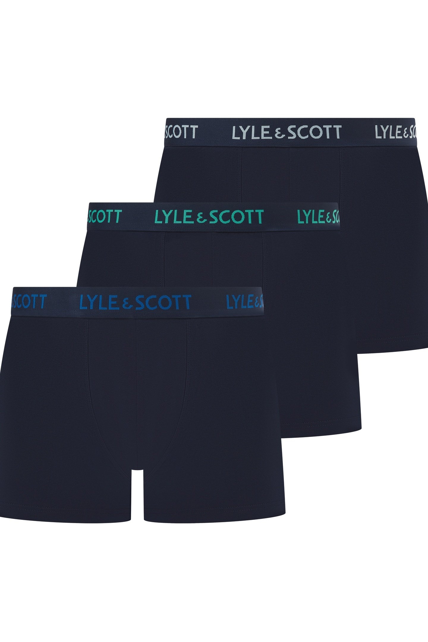 BARCLAY 3 PACK UNDERWEAR BLACK MULTI WAISTBANDS 1