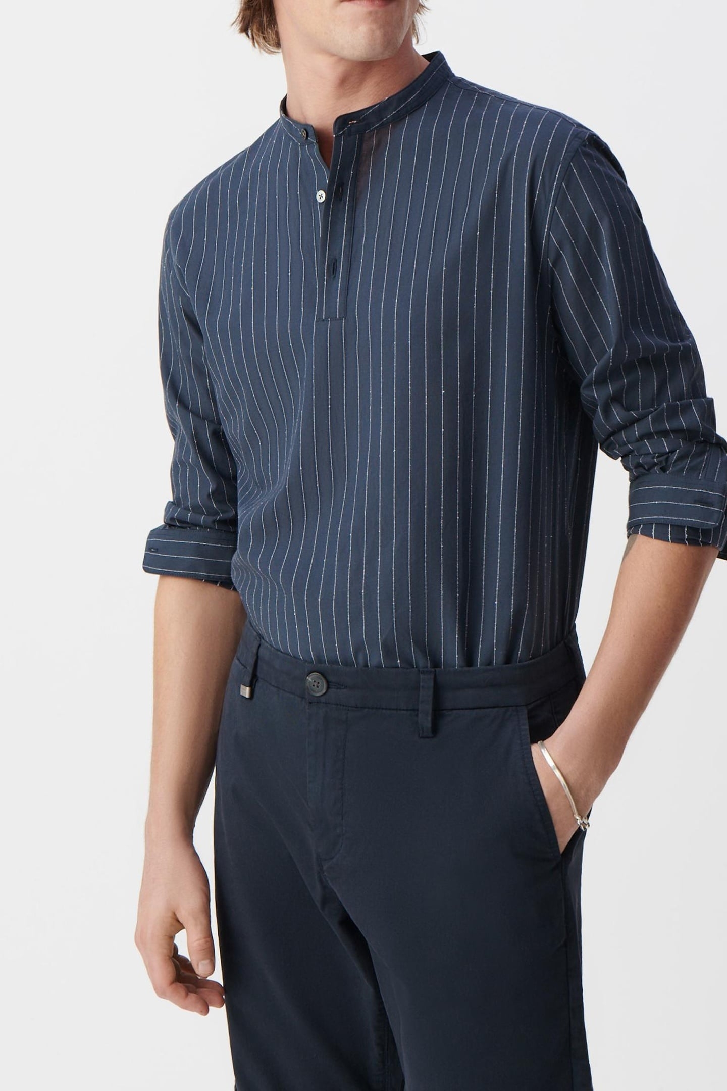 INK STRIPED REGULAR SHIRT 2