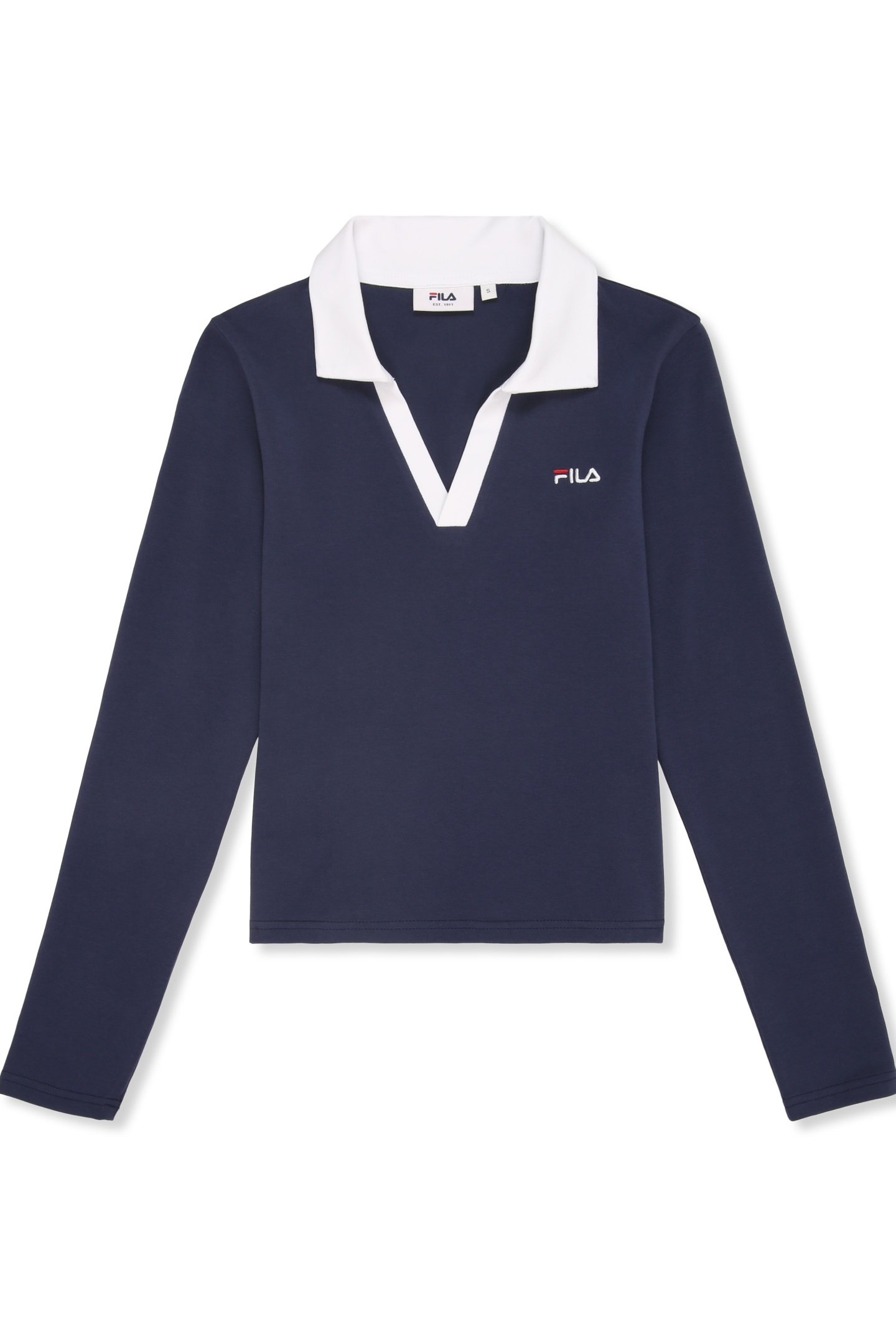 CERRIONE SLIM JOHNNY COLLAR TOP BLACK IRIS 5