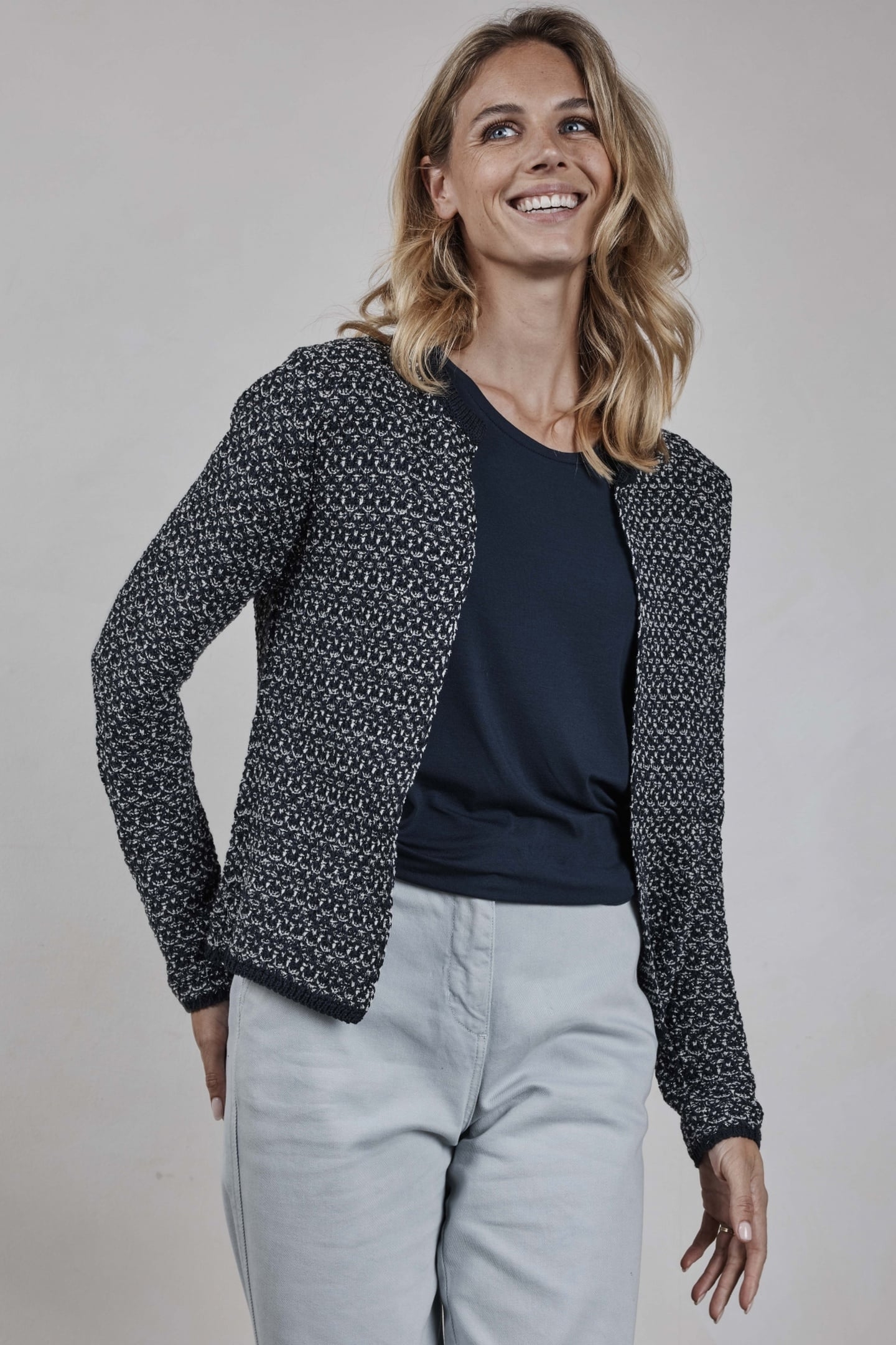 CARDIGAN LOUISA DARK BLUE 1