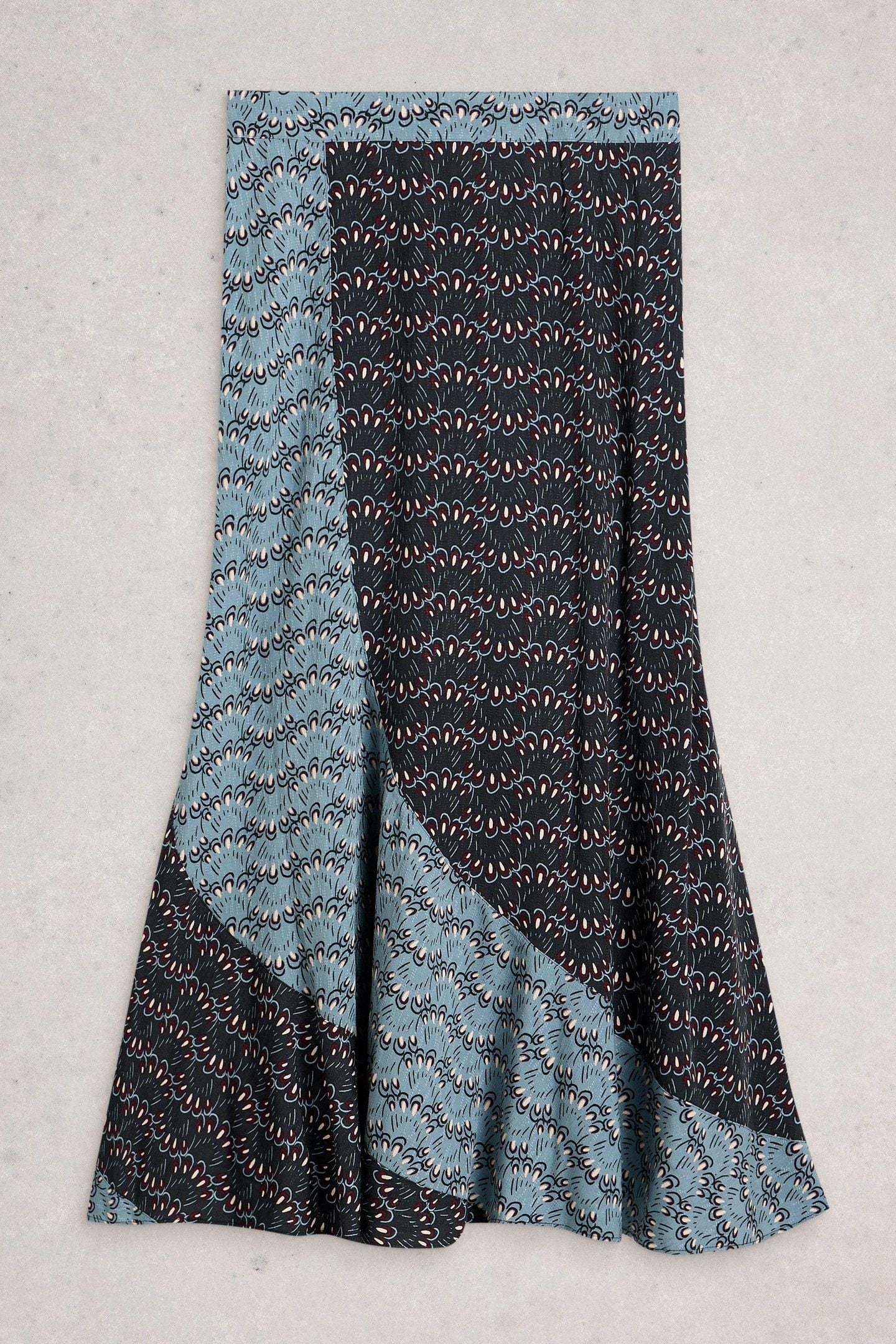SARA MAXI SKIRT BLUE MULTI 3