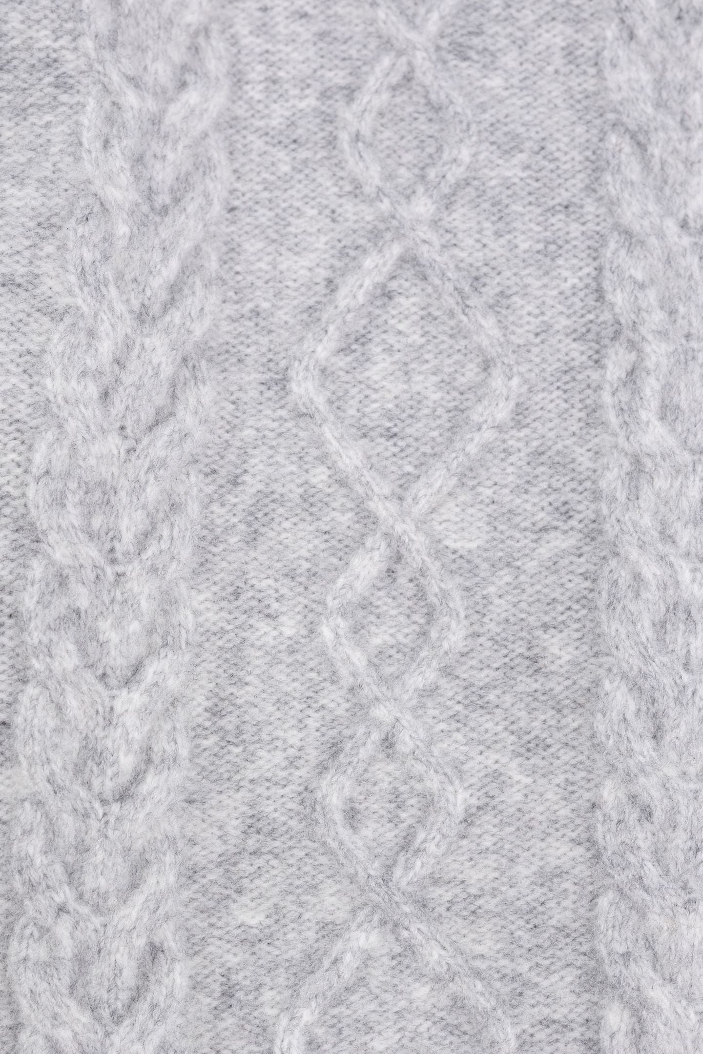 GIRL'S GREY ZIP-UP CABLE-KNIT CARDIGAN 6