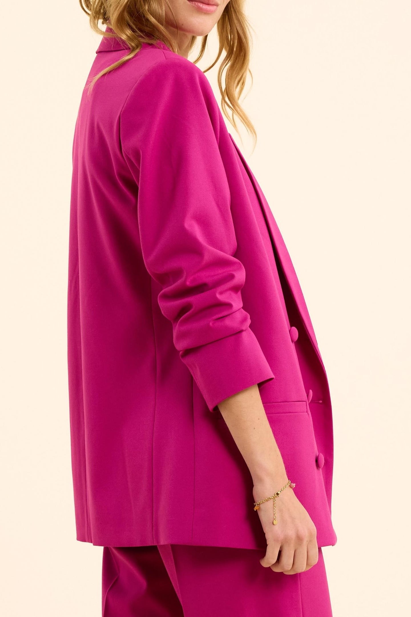 PURPLE DOUBLE-BREASTED SUIT JACKET VIOLINE 5