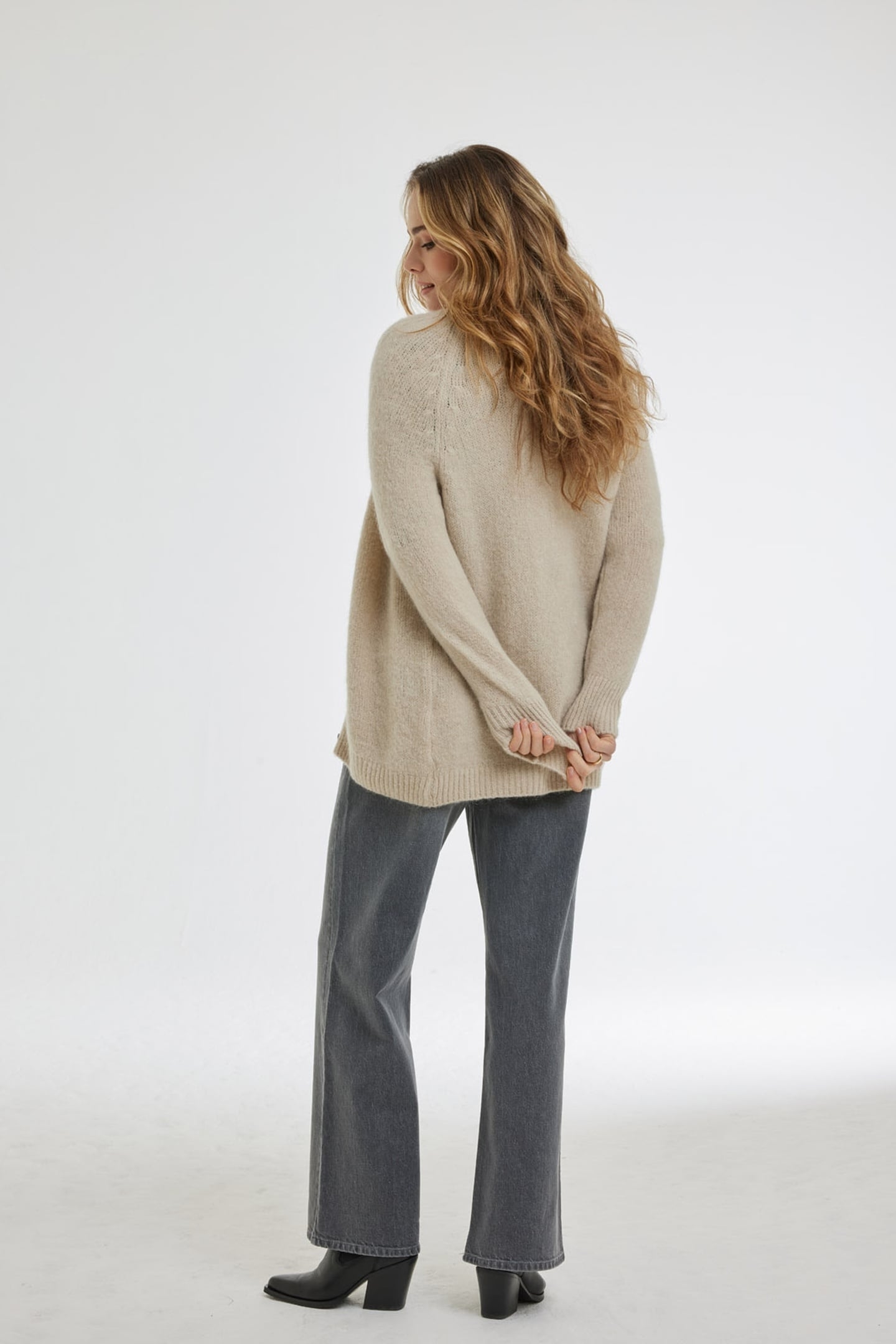 CARDIGAN SONIA FEATHER GREY 2