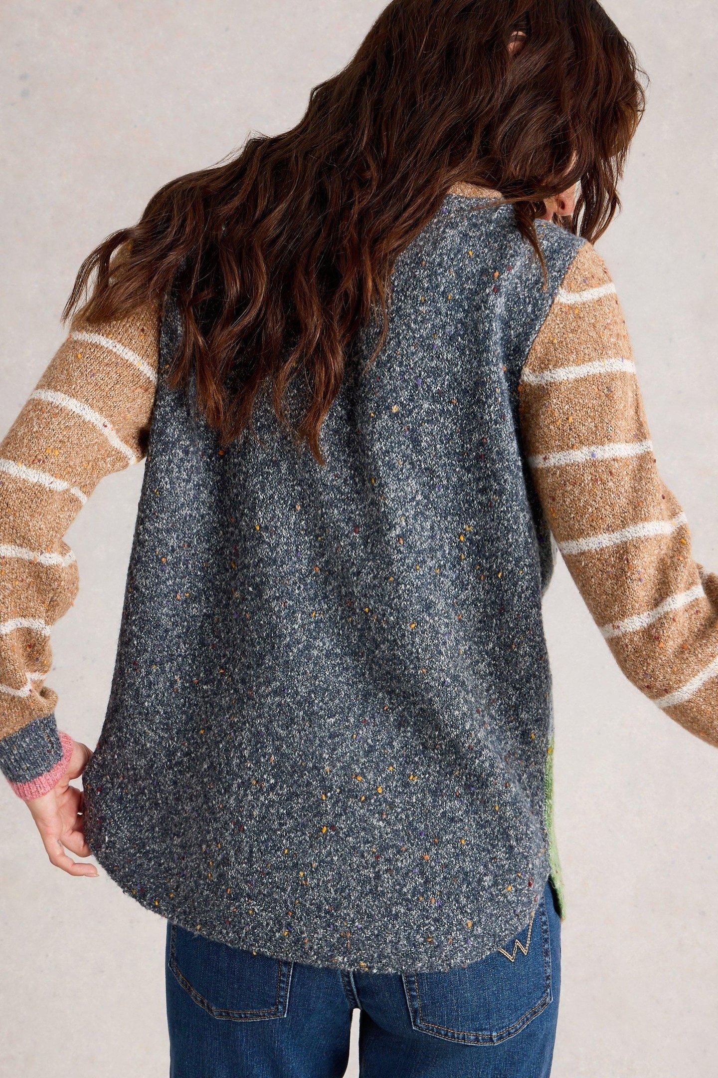 TALIA NEP JUMPER GREEN MULTI 2