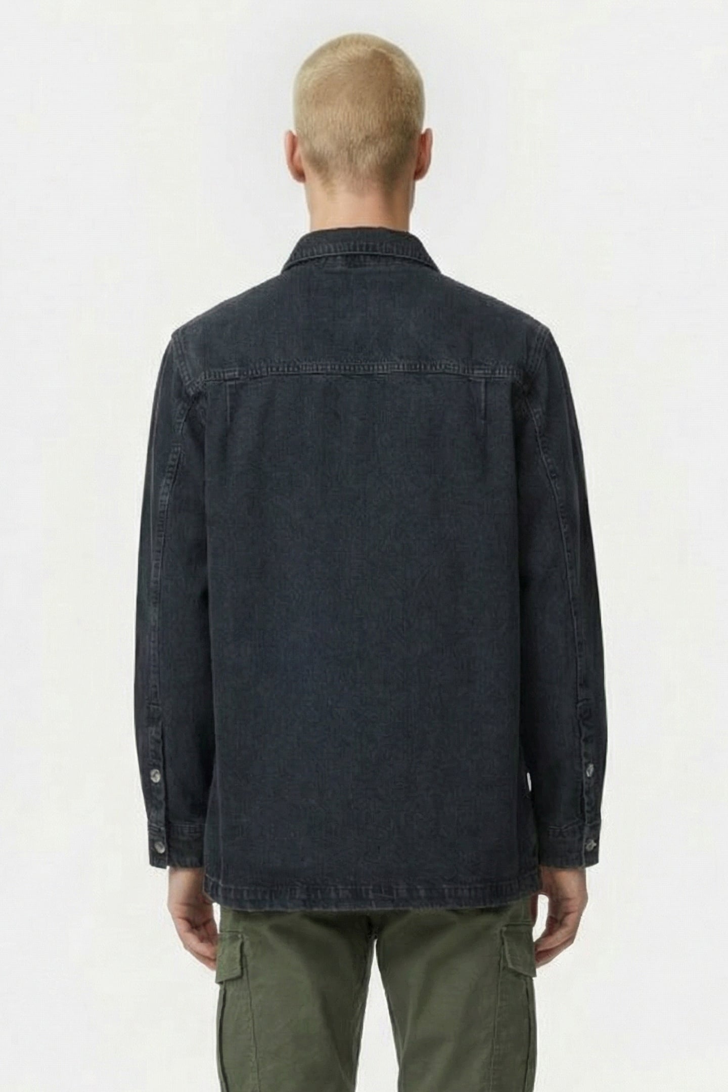 KOSSESPE OVERSHIRT BLUE BLACK USED 2