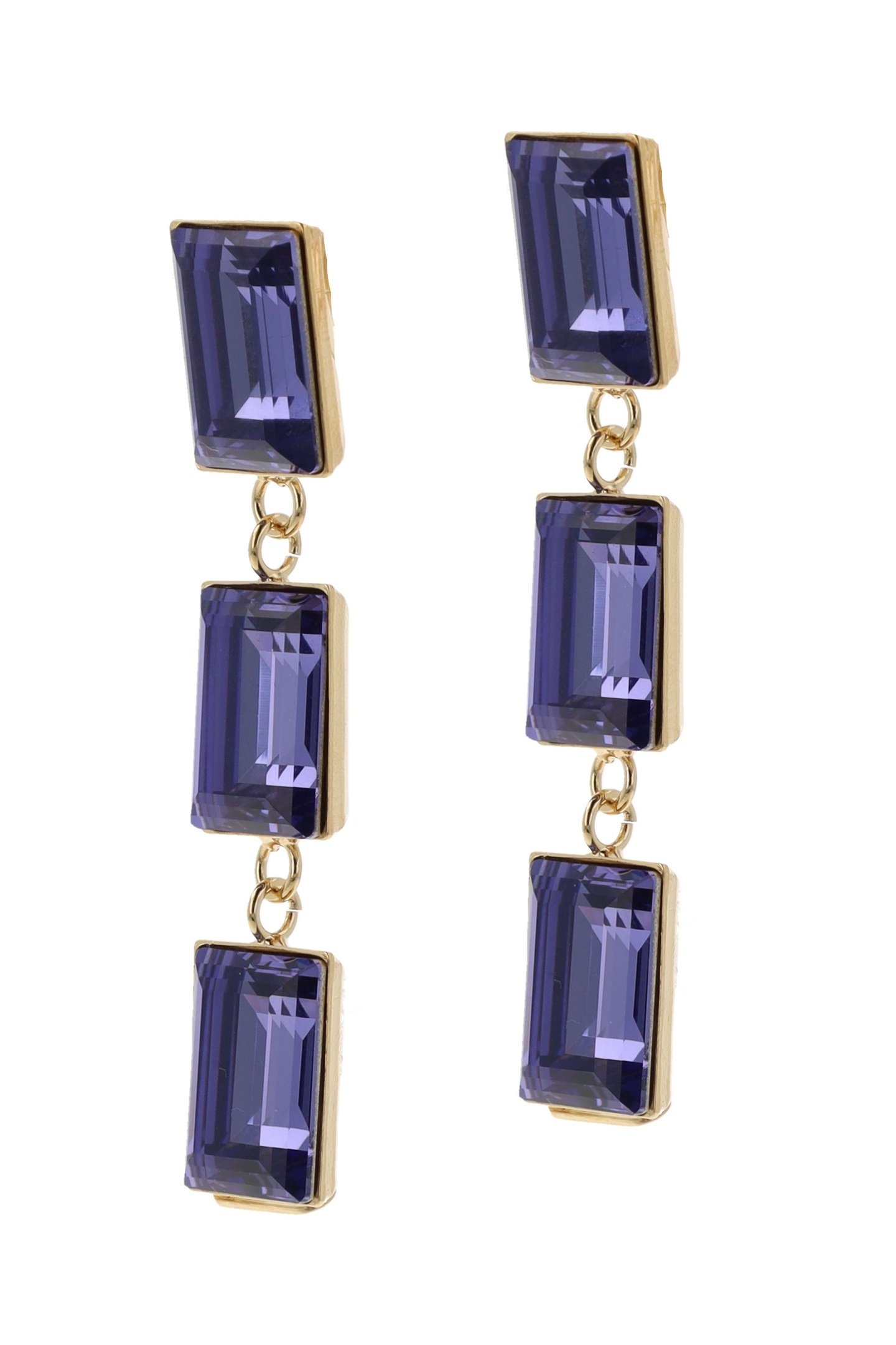 TRIPLE MYSTIC PURPLE EARRINGS 2