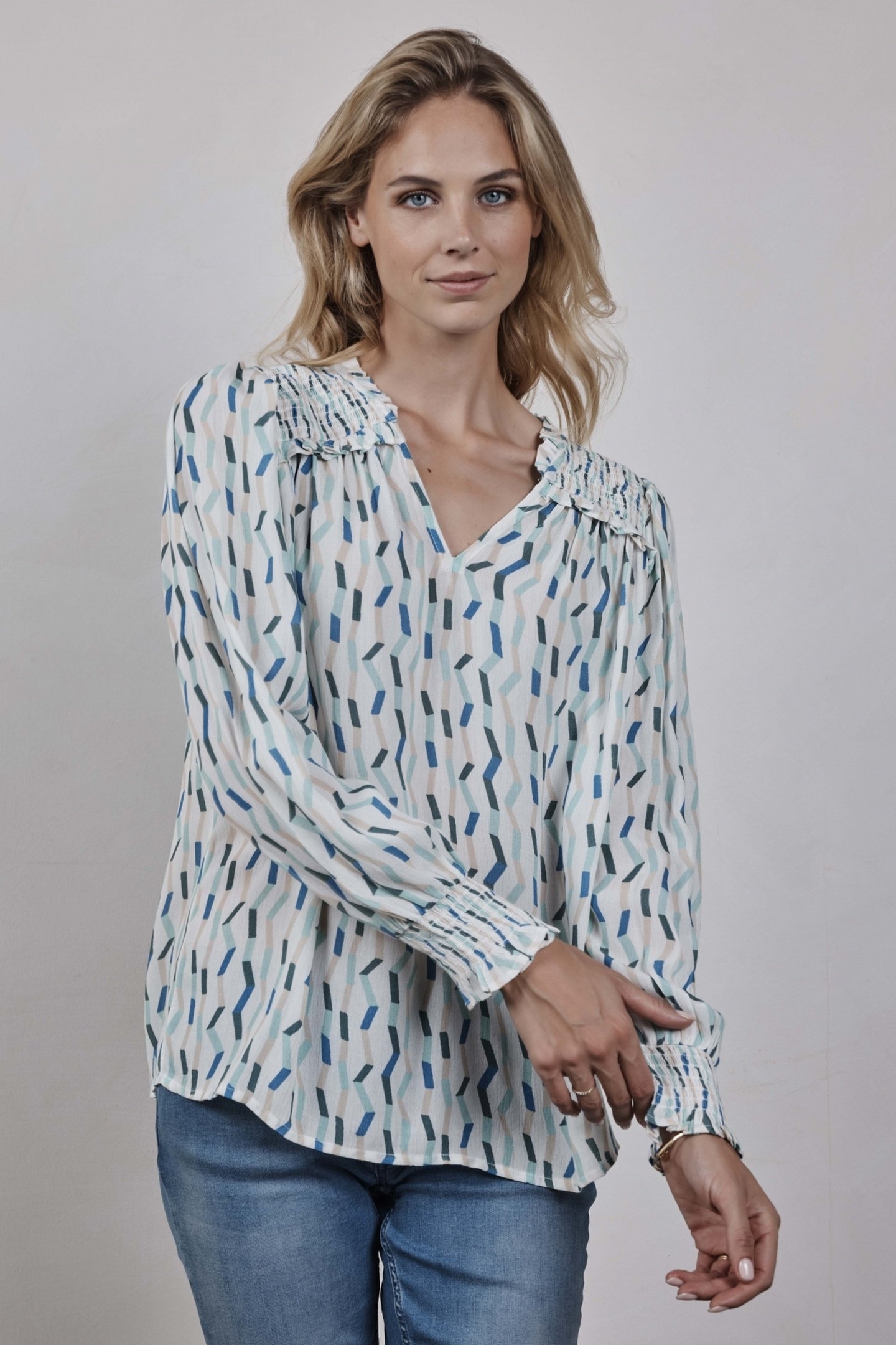 BLOUSE VIENNA OFFWHITE IMPERIAL PRINT 3