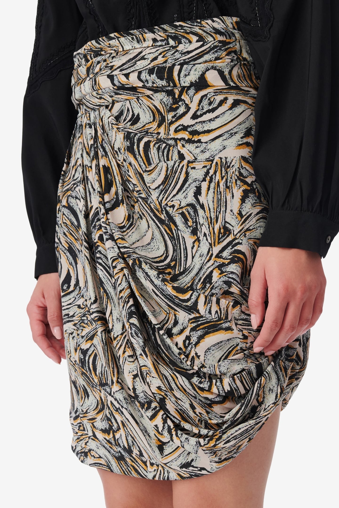 FAZZIA SKIRT BEIGE MULTICO 5