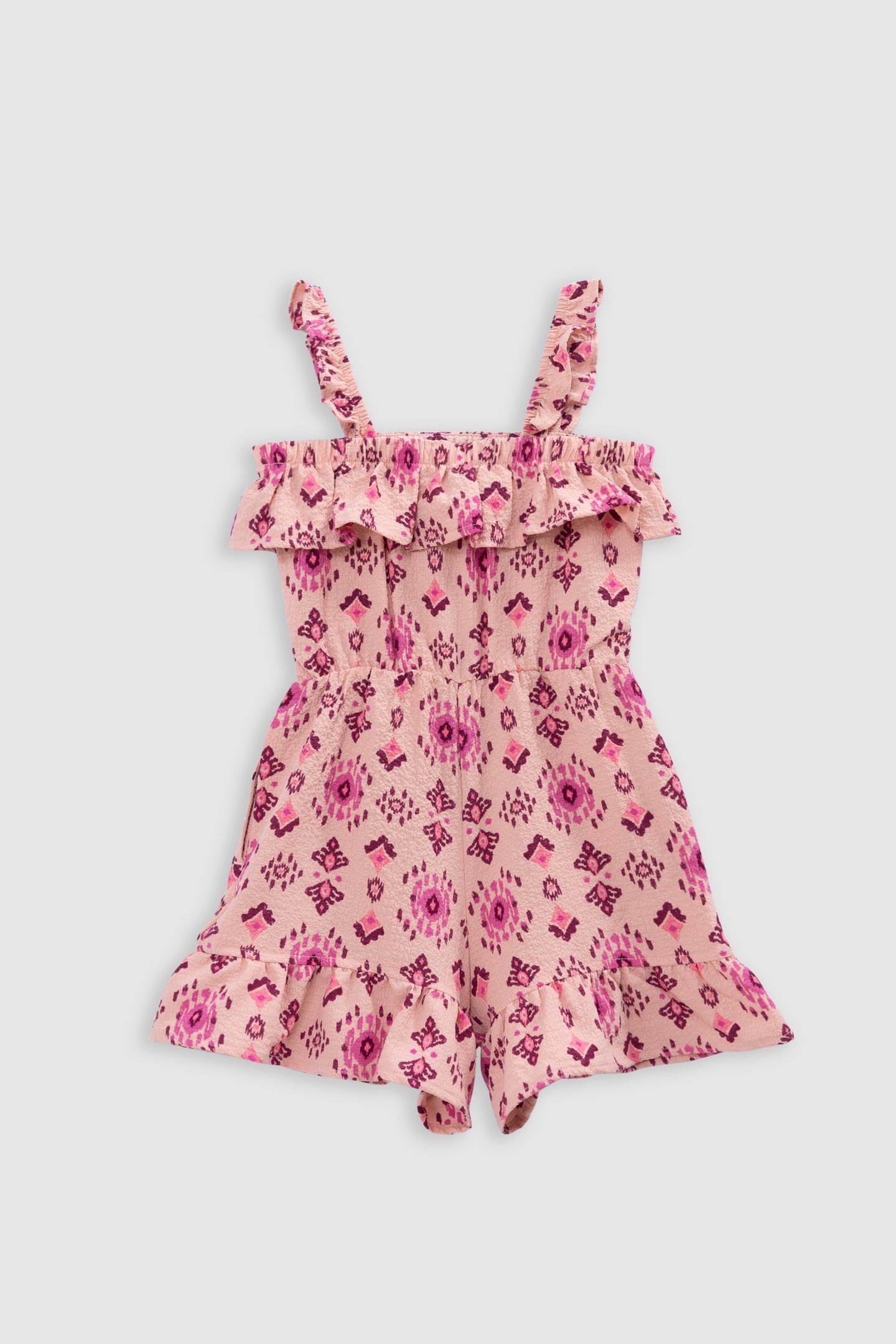 PINK MAXI ETHNIC PRINT JUMPSUIT 2