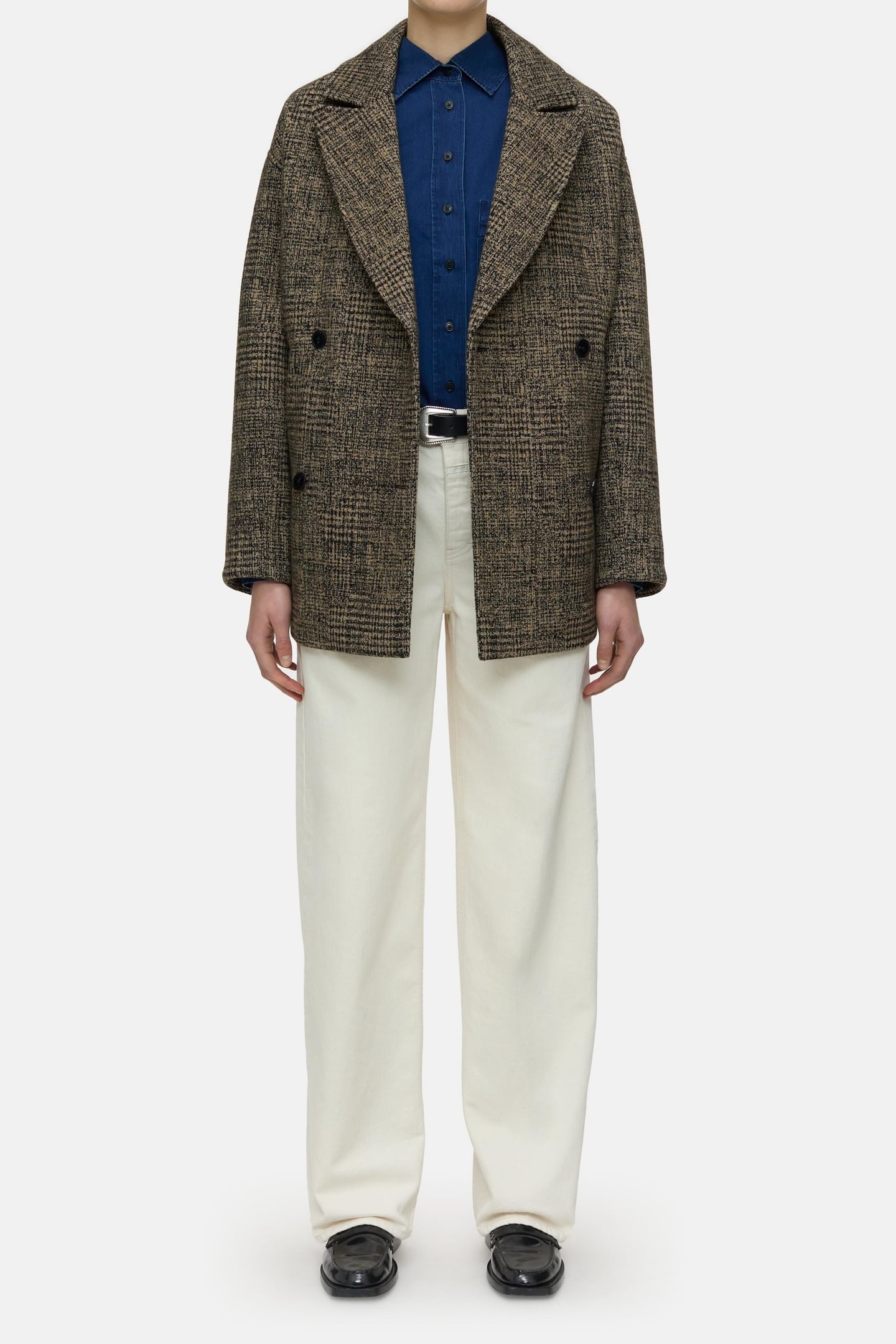 DOUBLE BREASTED COAT BISCOTTI BROWN 2