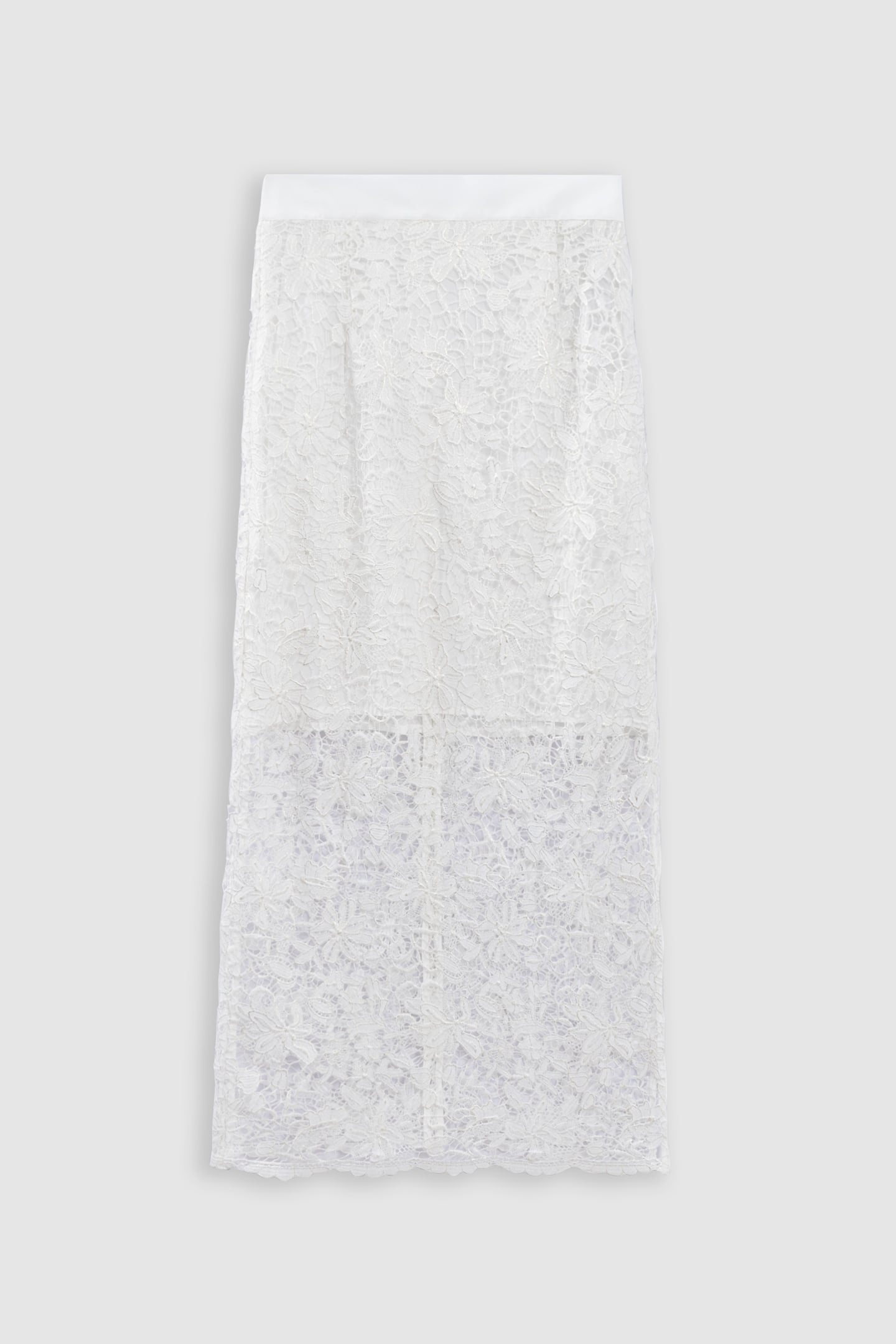 ALL-LACE WHITE MIDI SKIRT 5
