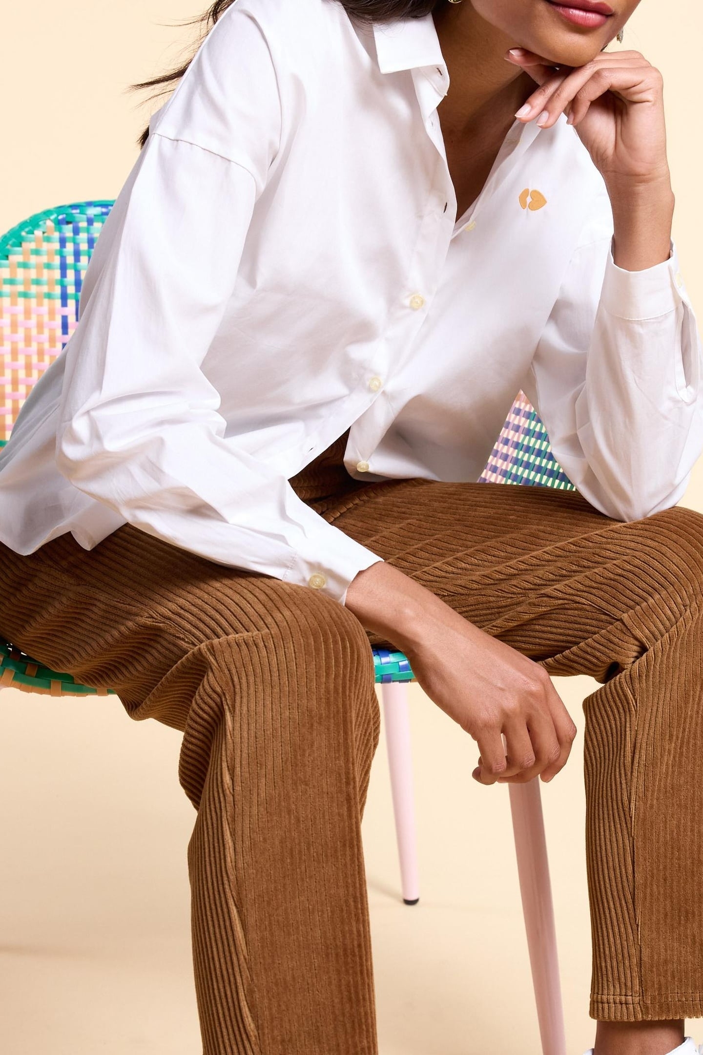 OFF-WHITE HEART EMBROIDERED SHIRT OFF-WHITE 5