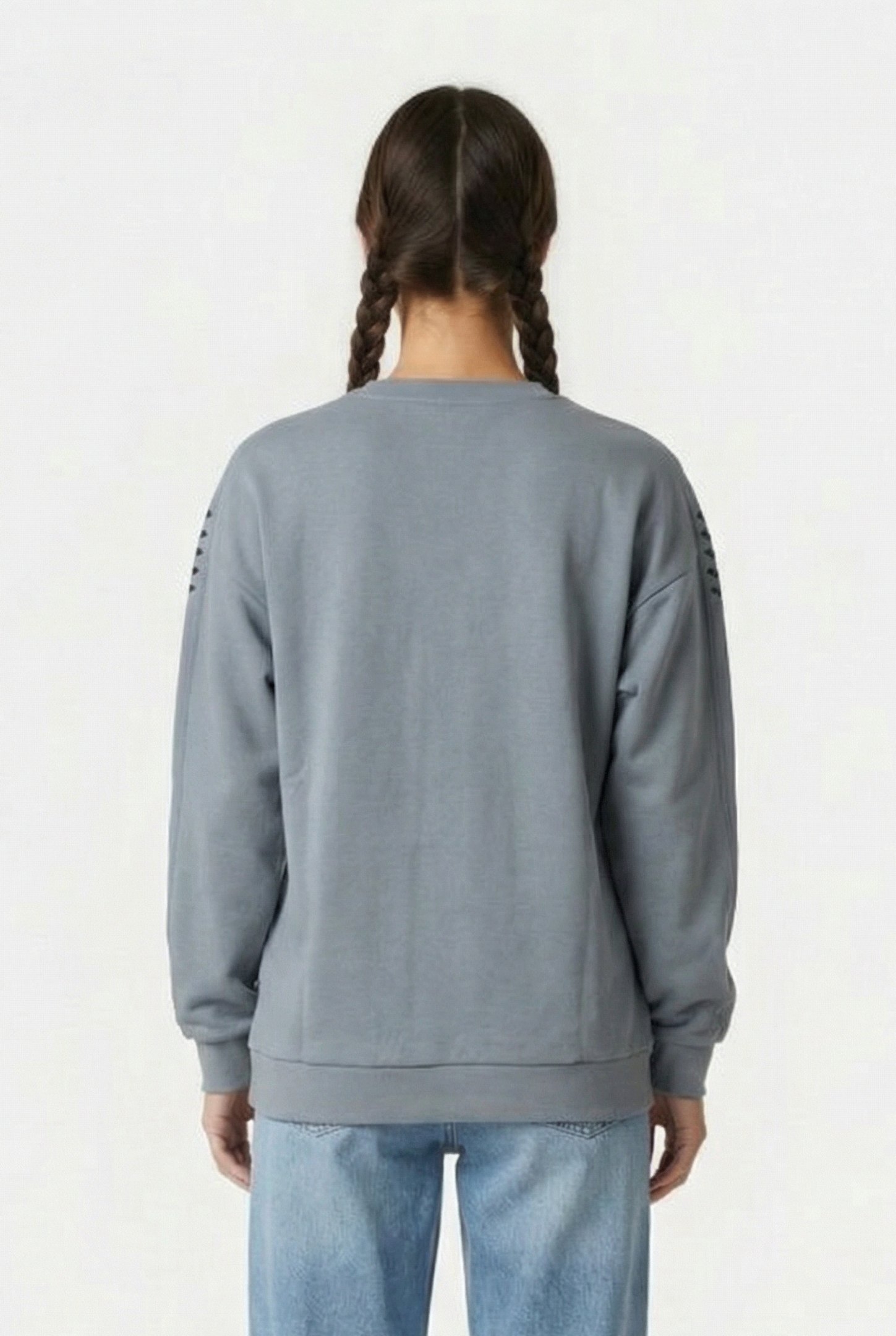 UNISEX SWEAT TEAM OVERSIZE STONE GREY STONE GREY IRID 4