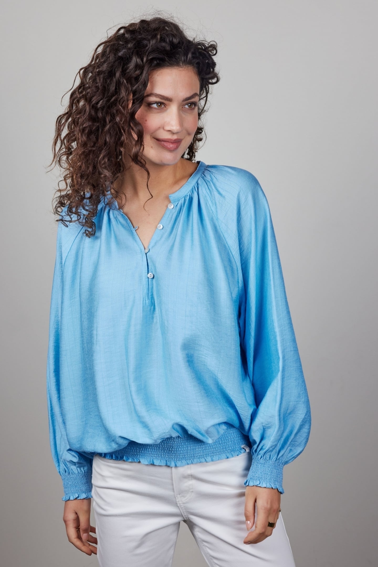 BLOUSE LIMA IN BALTIC SEA BLUE 2