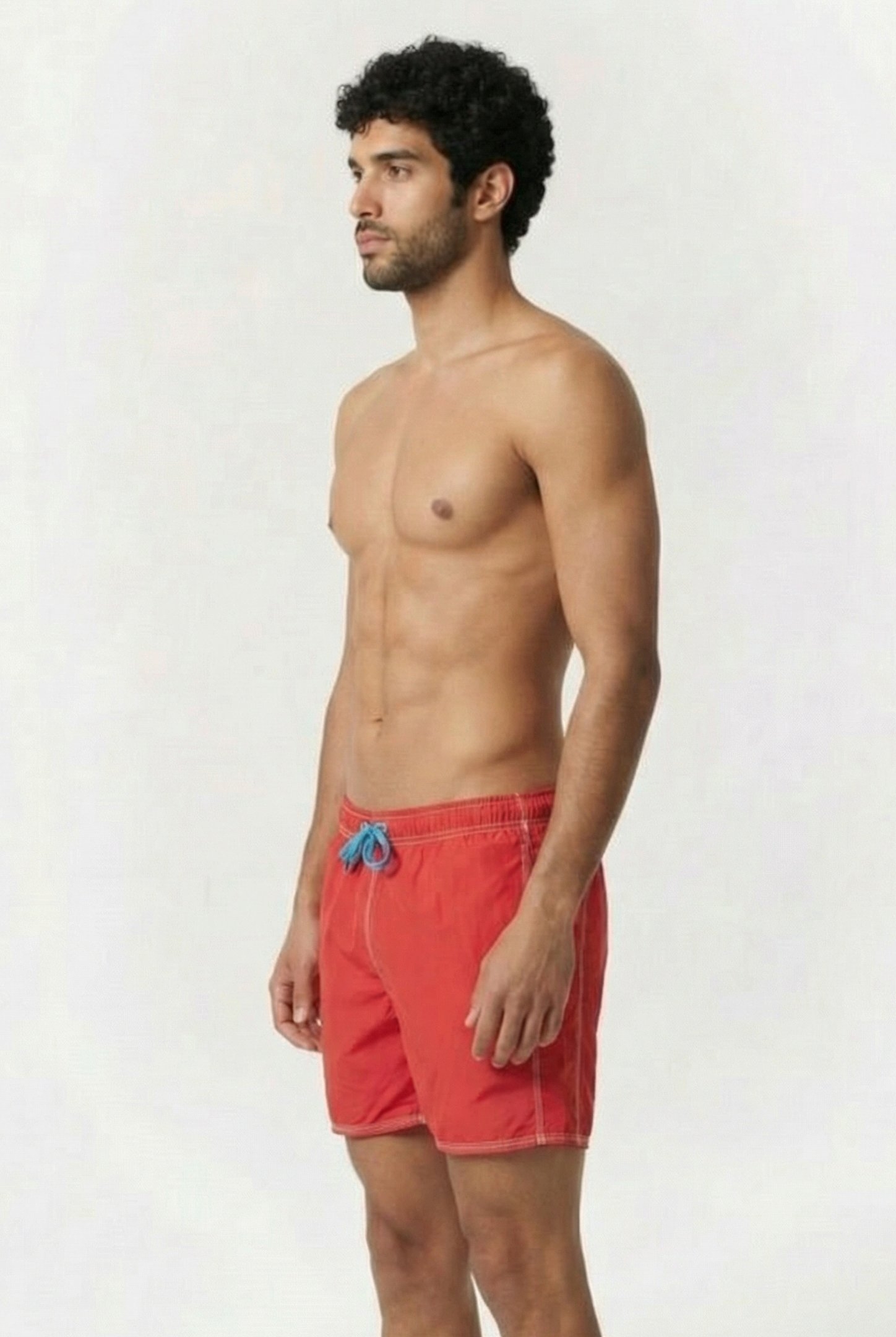 FUNDAMENTALS SOLID BOXER RED-TURQUOISE 3