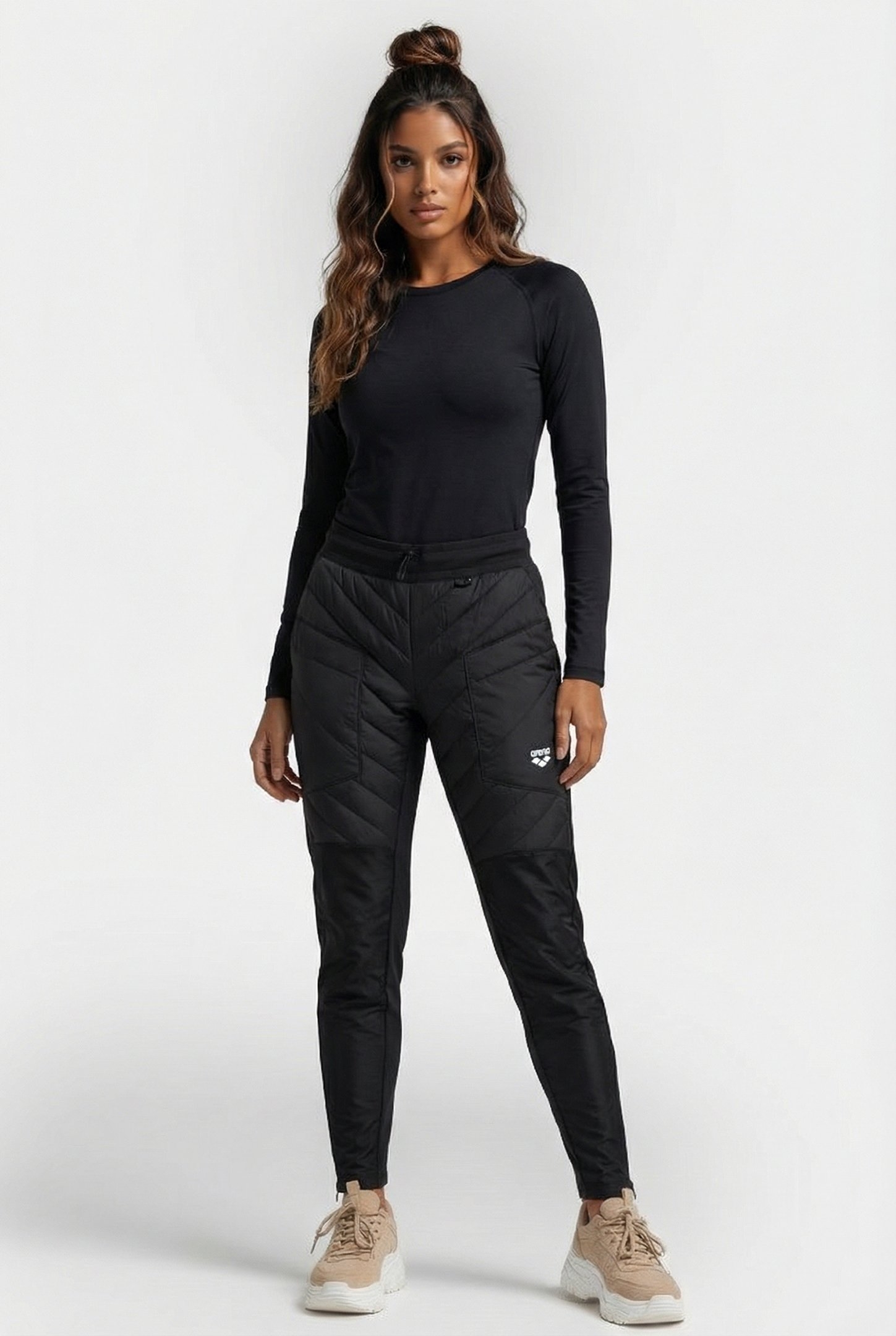 UNISEX HALF-QUILTED PANT BLACK 1