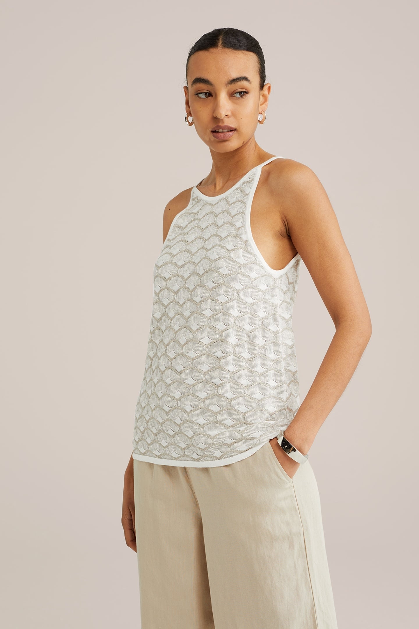 KNITTED PULLOVER WHITE 2