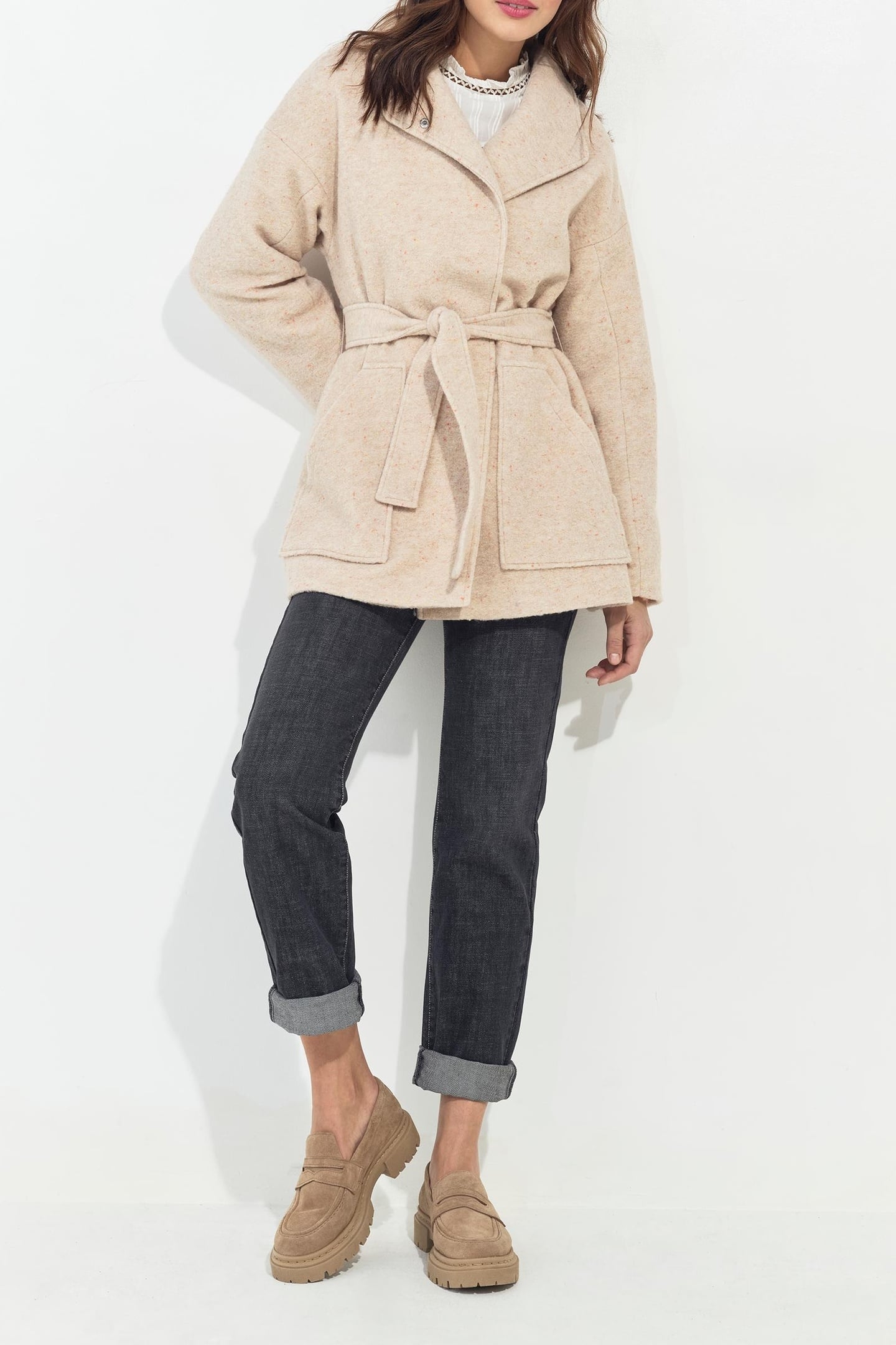 LE CARLA - WATERLESS GREY 7/8 STRAIGHT JEANS 3