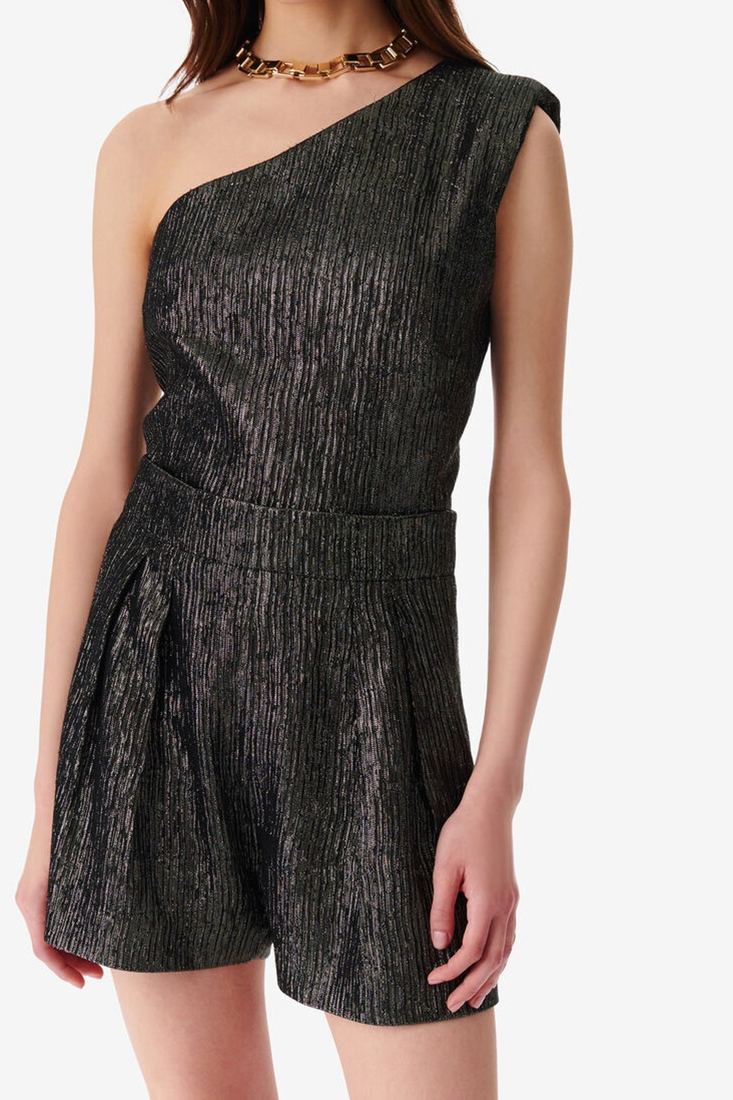 ILIANA PLAYSUIT BLACK/BLACK LUREX EXP 1