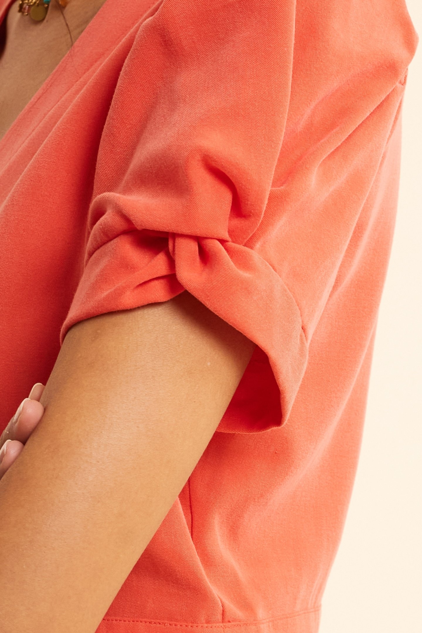 RED BUTTONED CROPPED TOP CURRANT 5