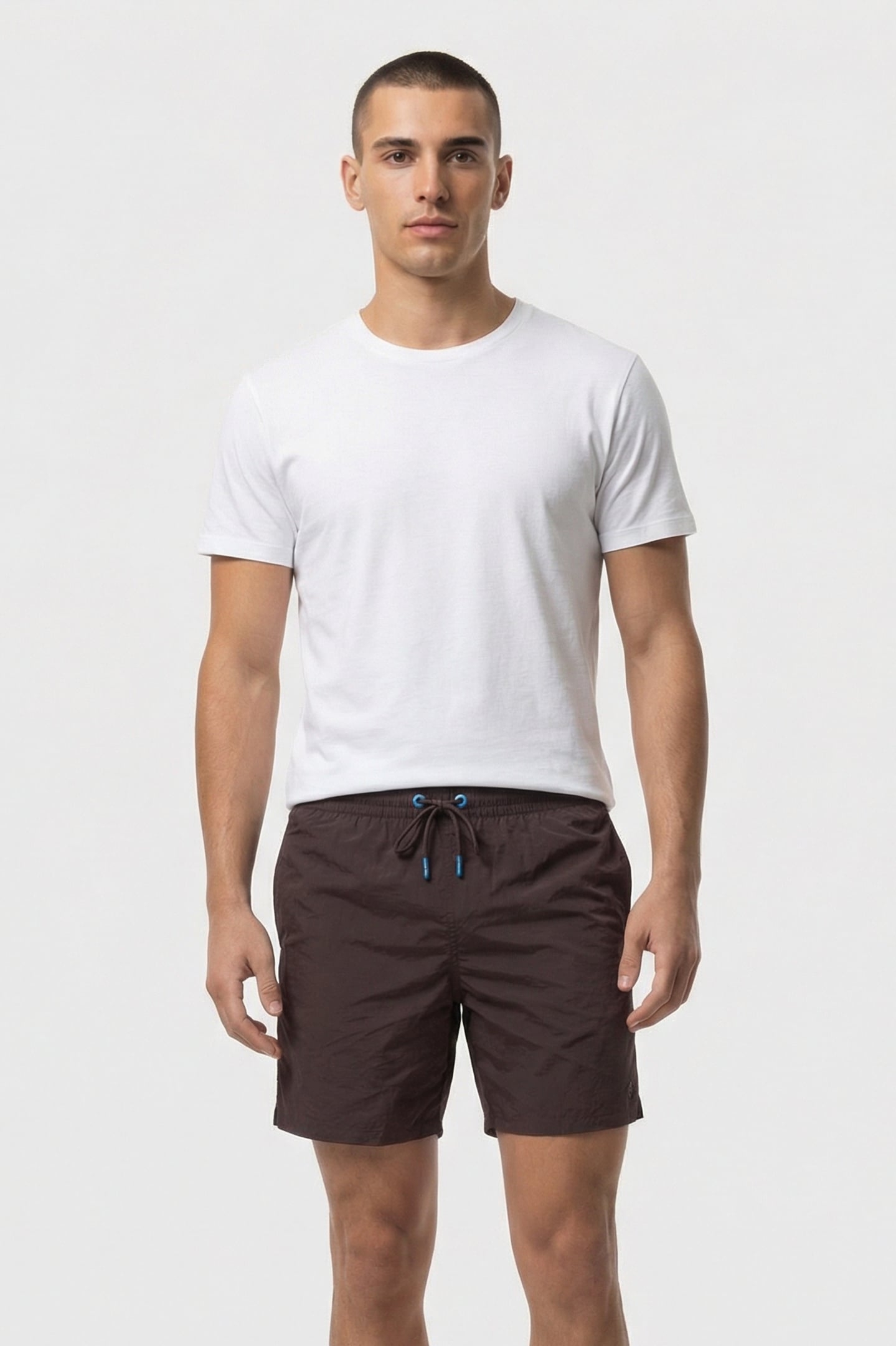 MEN'S ARENA BEACH BOXER SOLID SEPIA 1