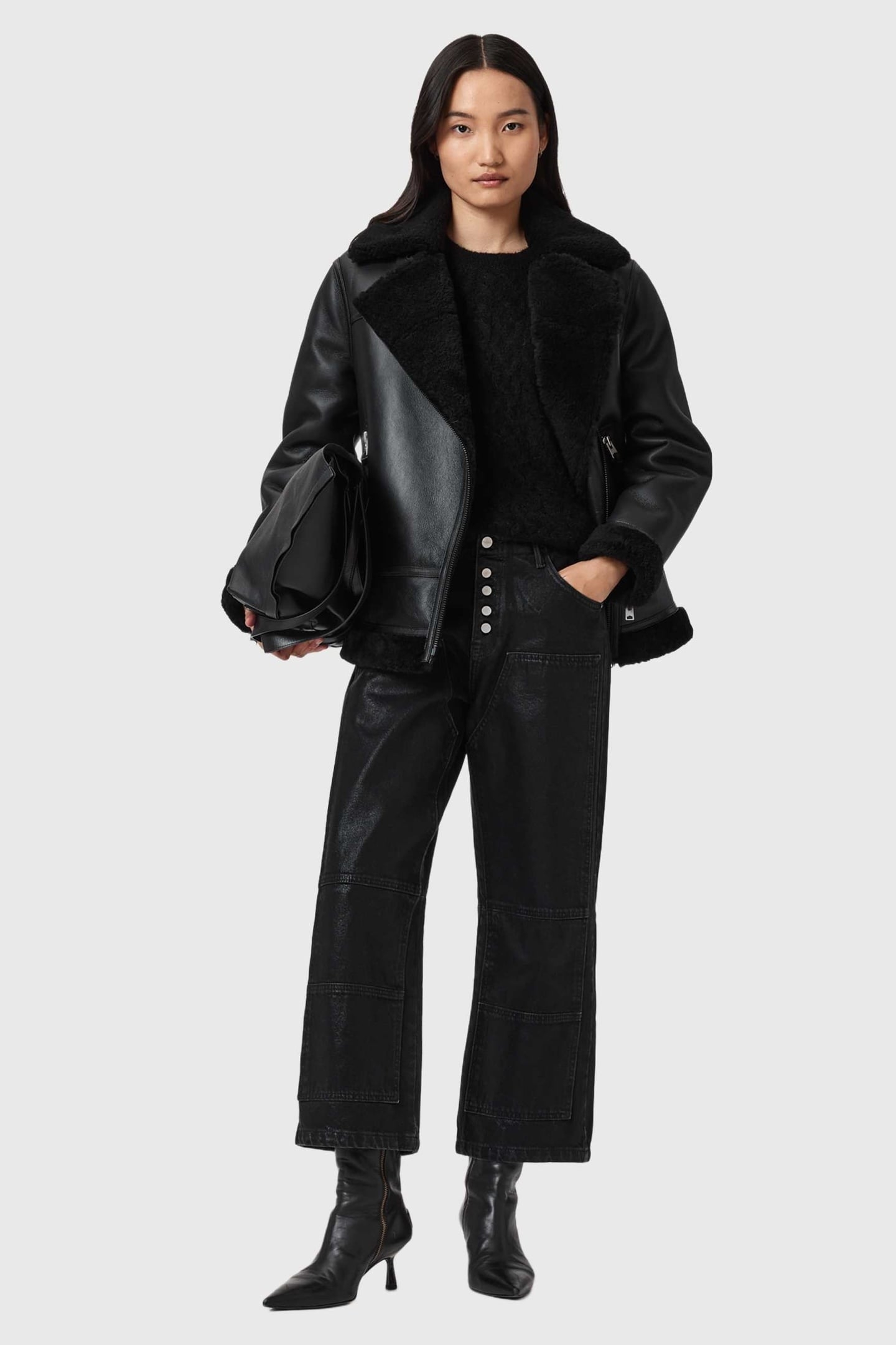 TAY CARPENTER JEAN COATED BLACK 3