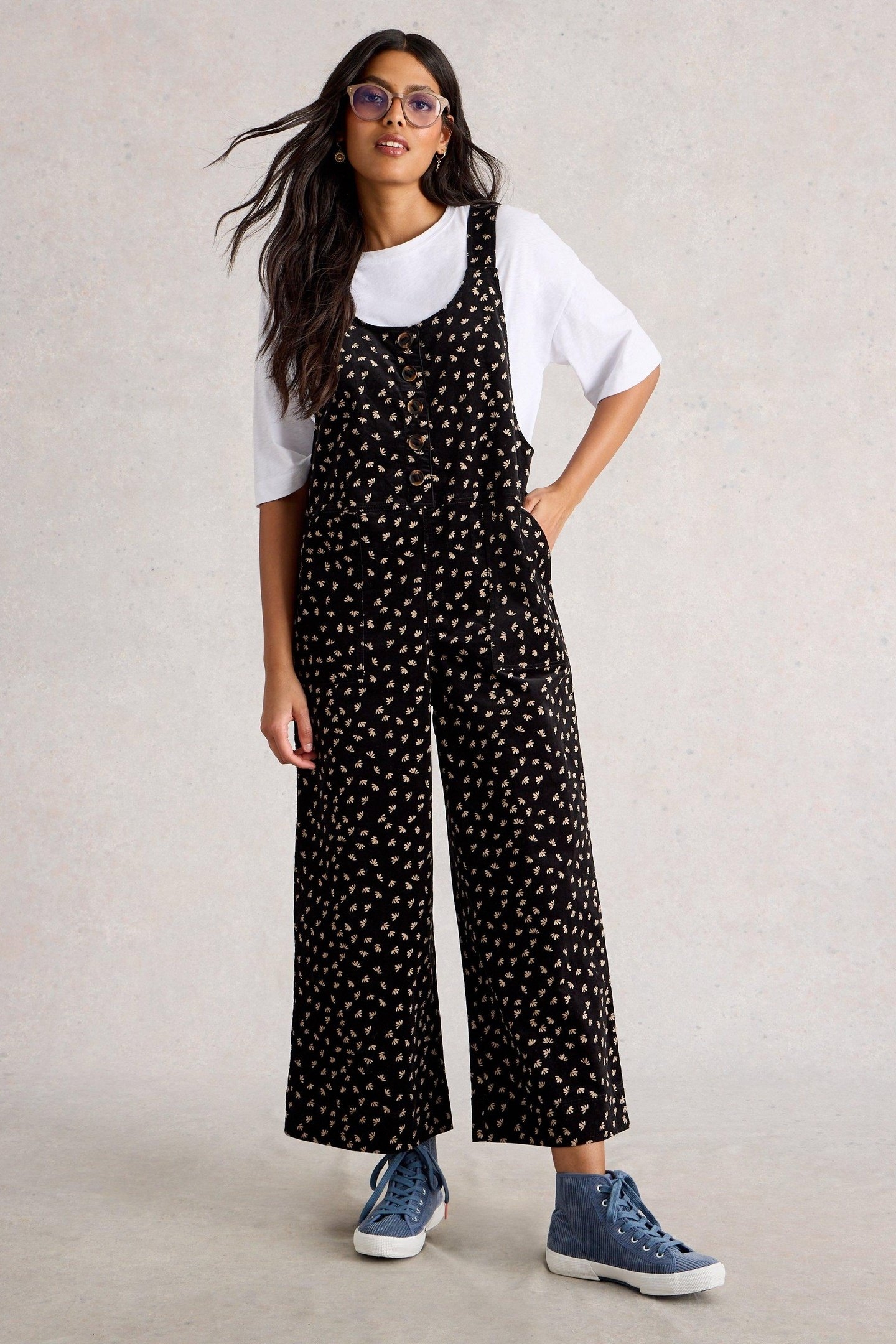 VIOLA CORD DUNGAREE BLACK MULTI 1