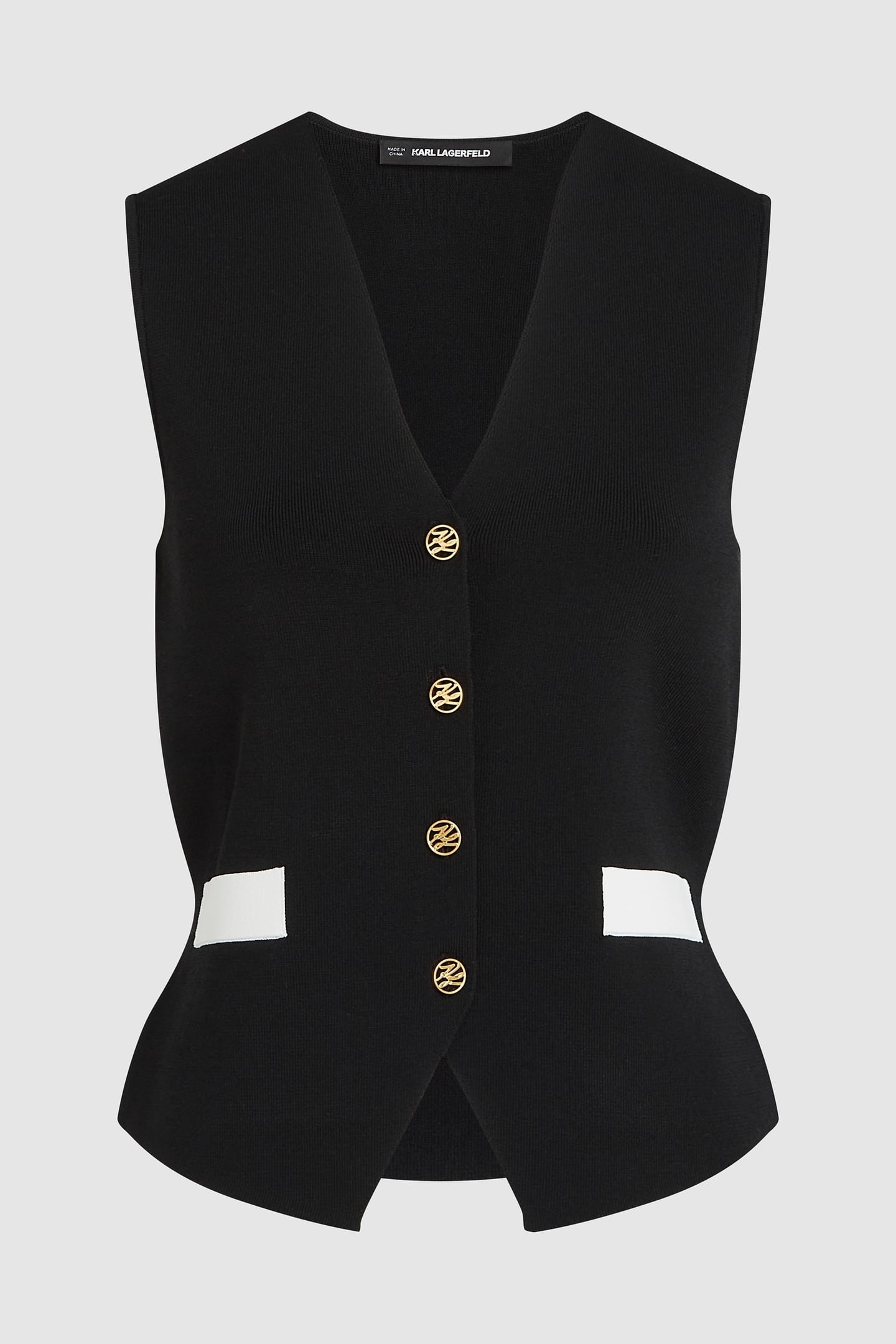 BLACK KNIT WAISTCOAT 5