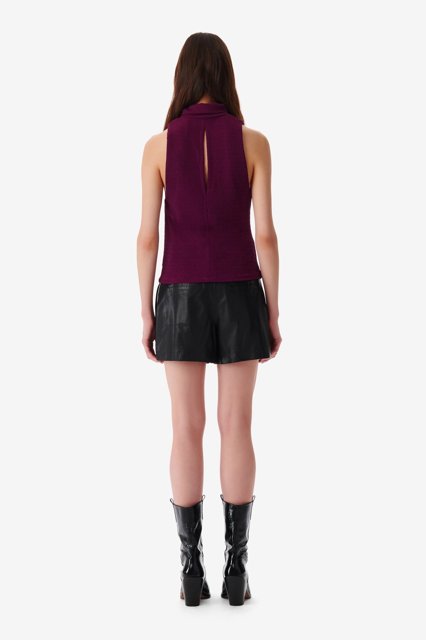 MARLENE TOP FUSHIA/BLACK 3