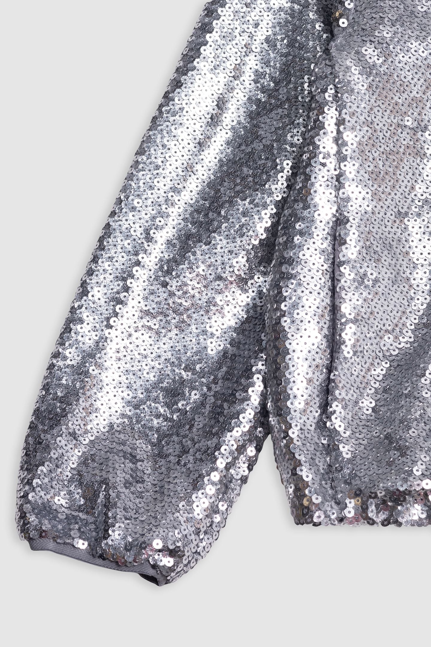 SILVER BOMBER WITH EMBROIDERED SEQUINS 4