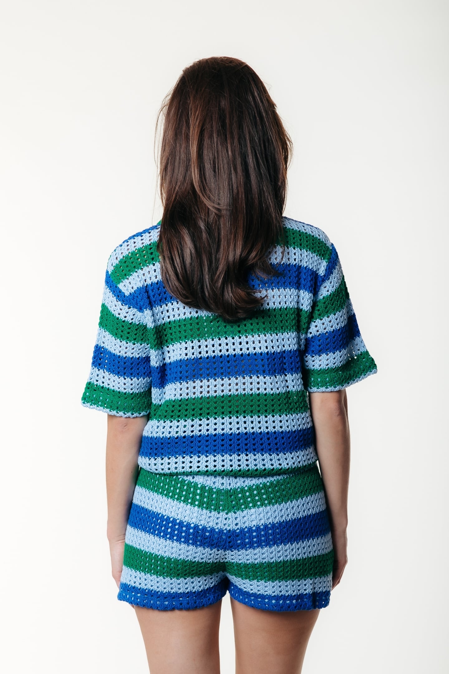 NOLITA CROCHET STRIPE SHORT MULTICOLOR 2