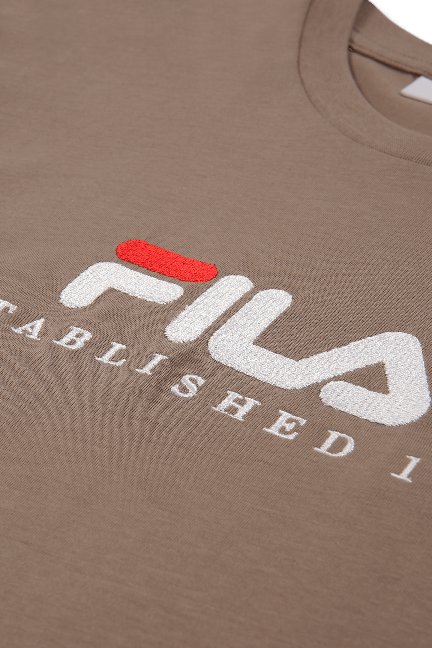 UNISEX VALSERA REGULAR LOGO T-SHIRT TAUPE GRAY 7