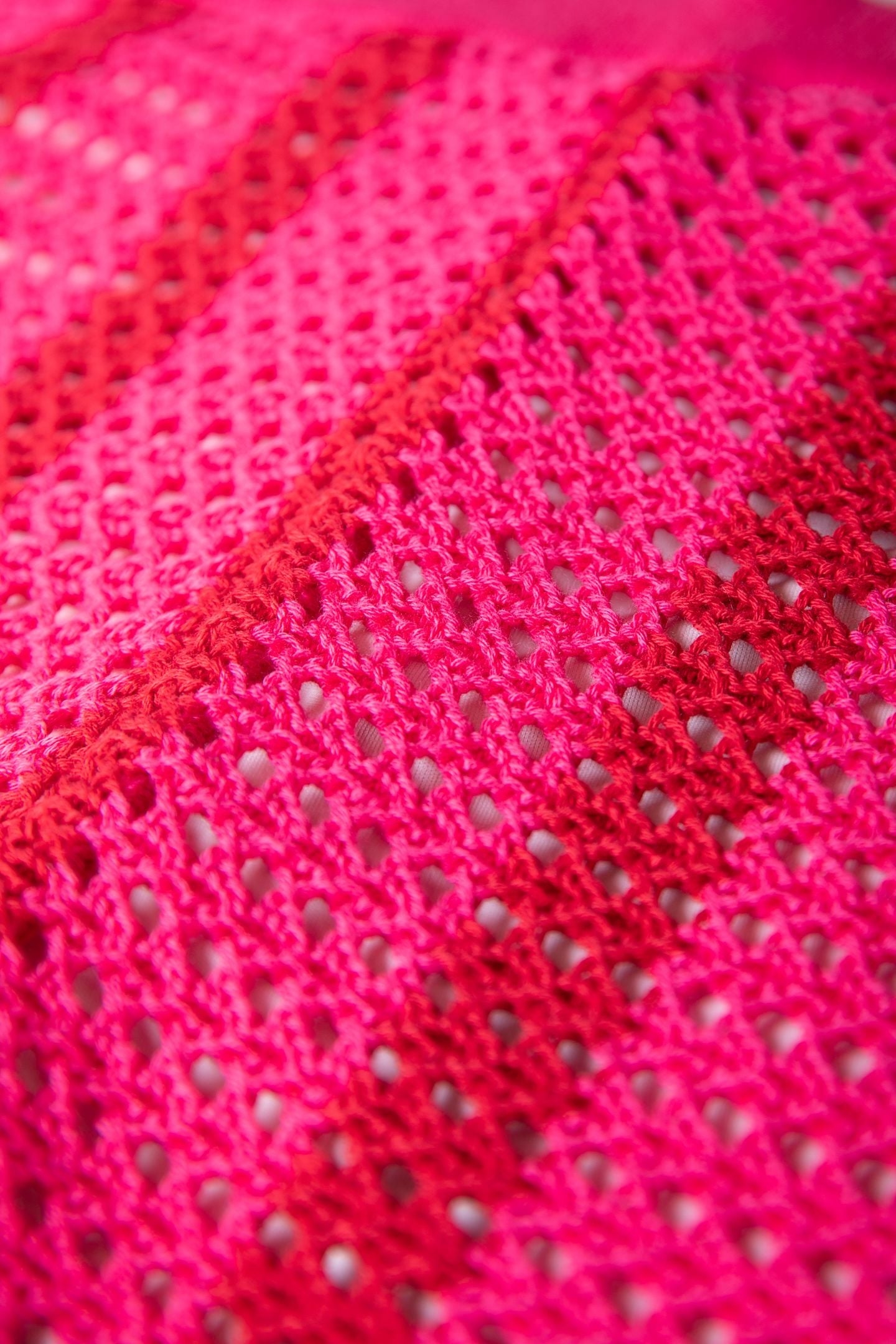 NOLITA CROCHET STRIPE SHORT MEDIUM BRIGHT PINK 4