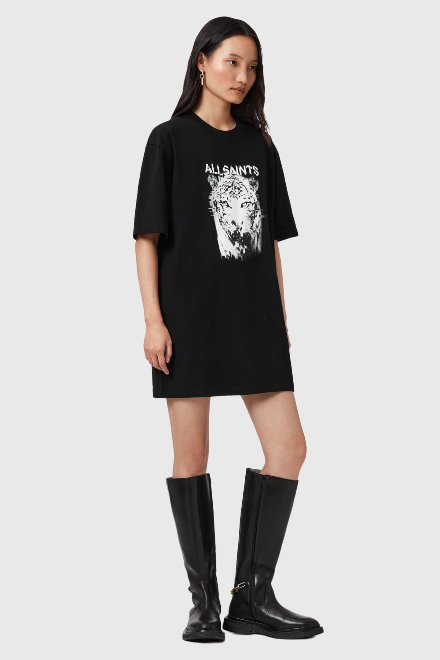STATIC TEE DRESS BLACK 2