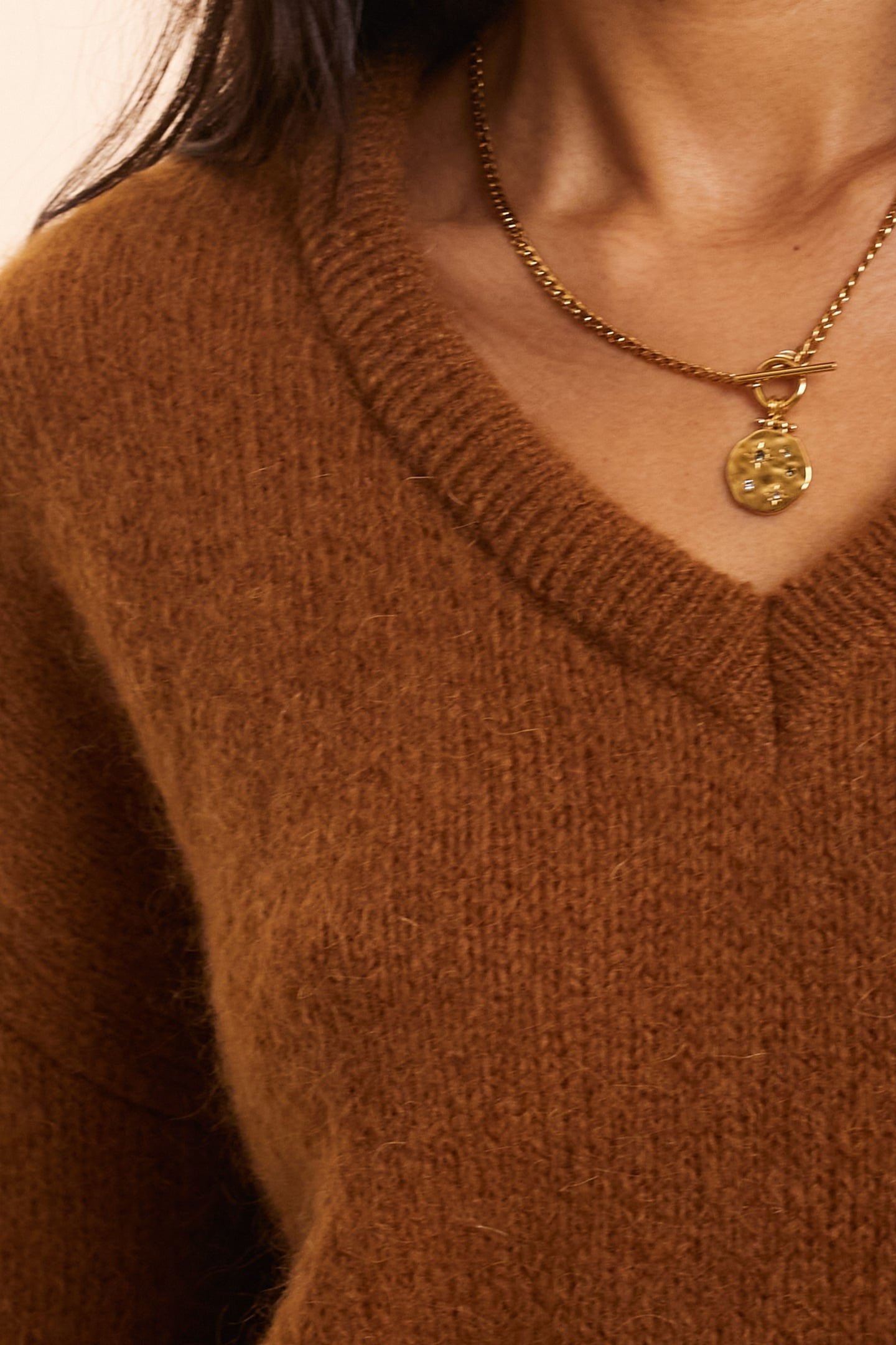 CAMEL KNIT SWEATER CAMEL 5