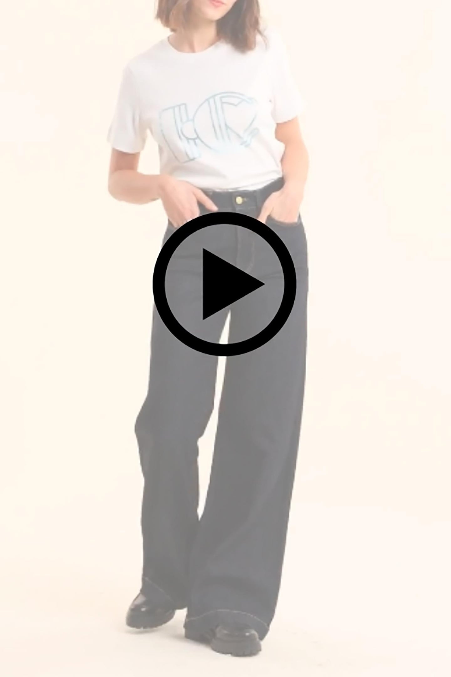 WHITE MAXI MONOGRAM T-SHIRT OFF-WHITE 2