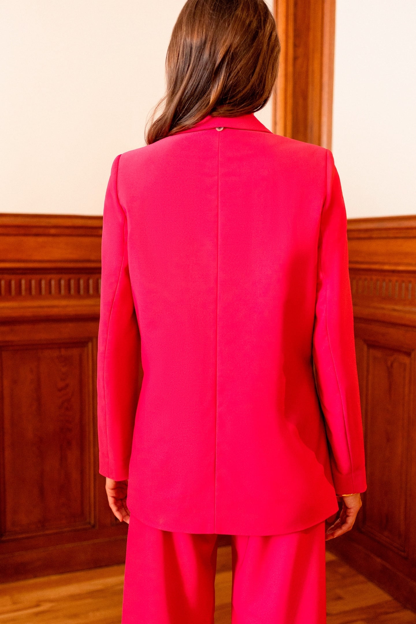 VILA - PINK DOUBLE-BREASTED SUIT JACKET 4