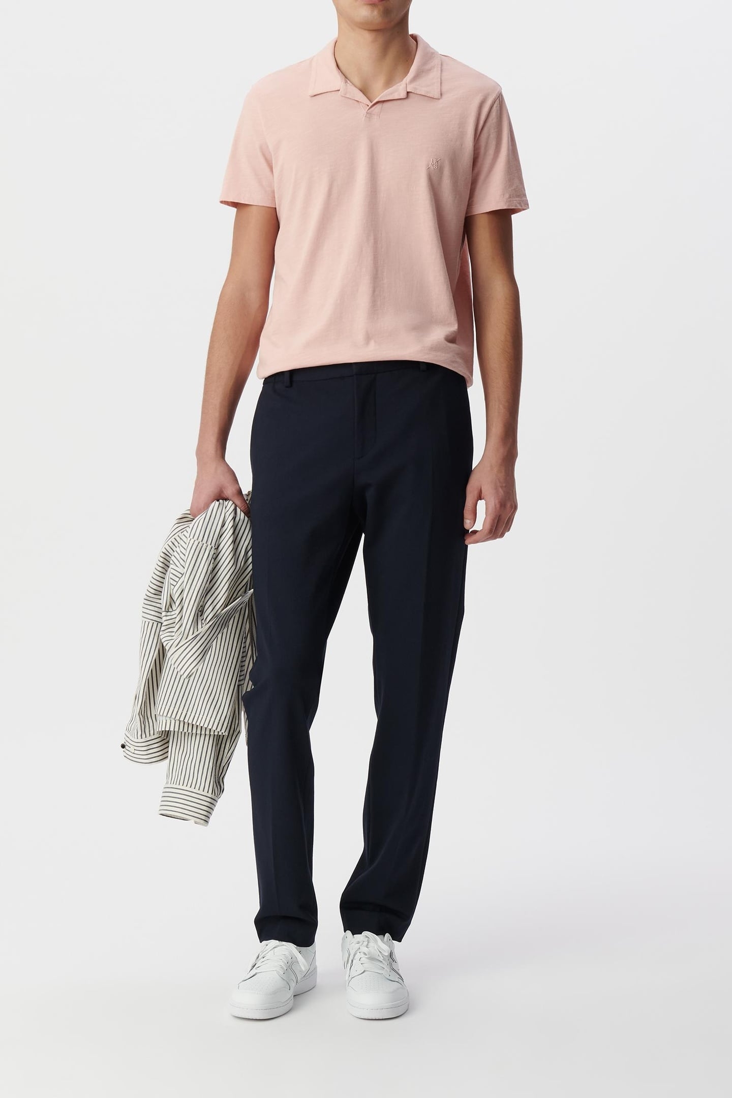 PINK ORGANIC COTTON POLO SHIRT 1